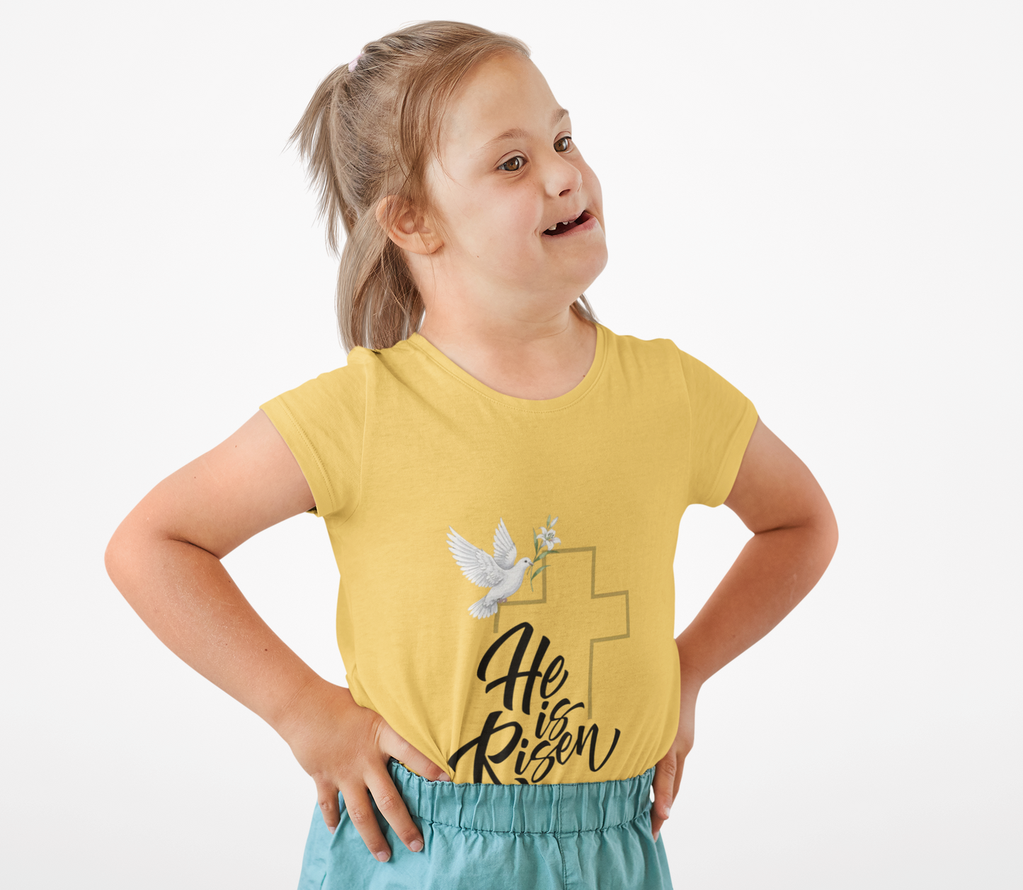 He Is Risen Toddler Tee