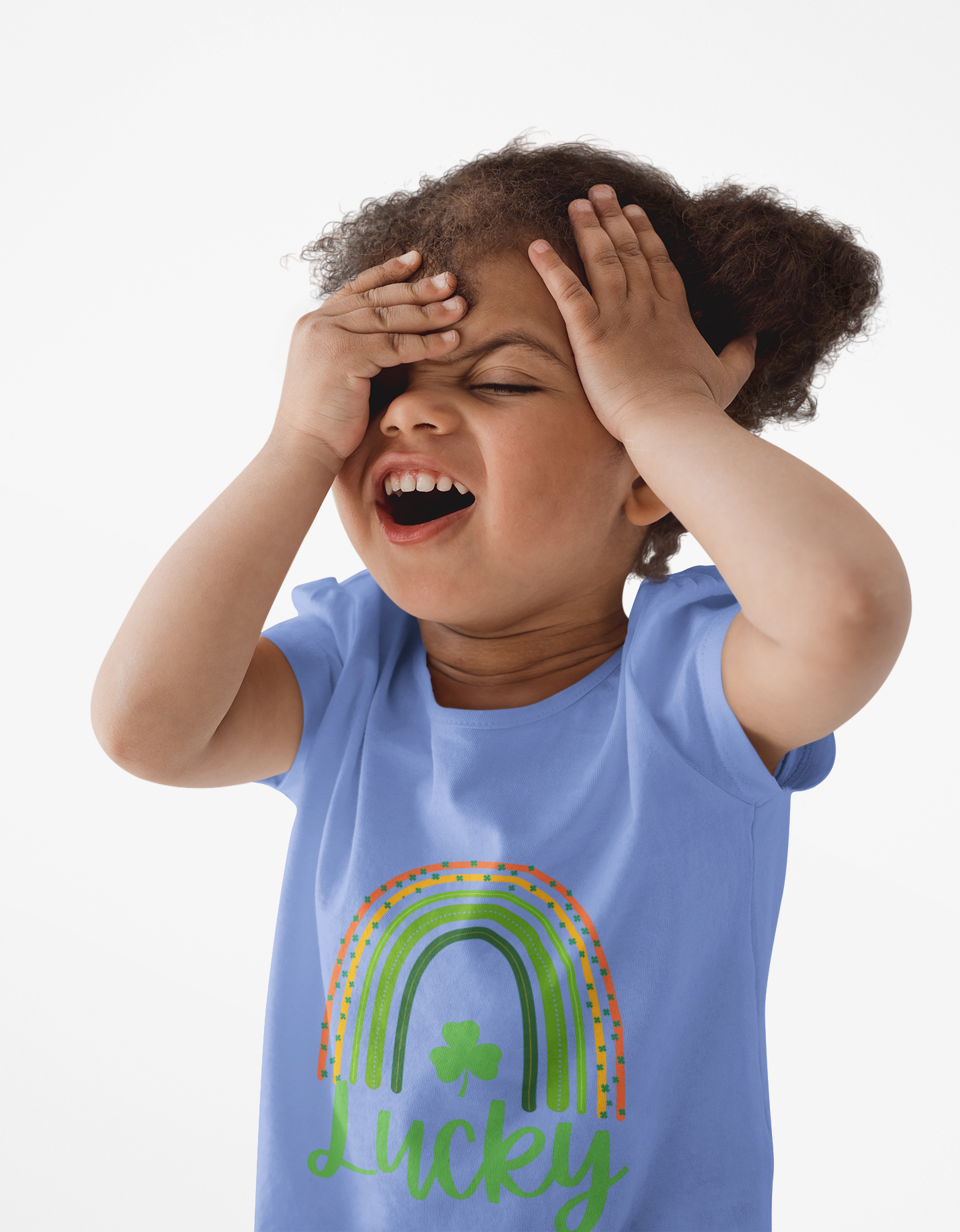 Toddler Tee — 'Lucky' Shamrock Rainbow St. Patrick’s Day Shirt