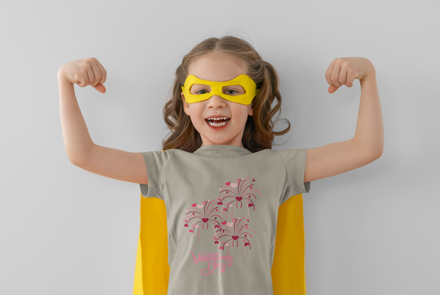 Valentine's Day Toddler Tee — 'Happy Valentine's Day' Heart Floral Baby Shirt