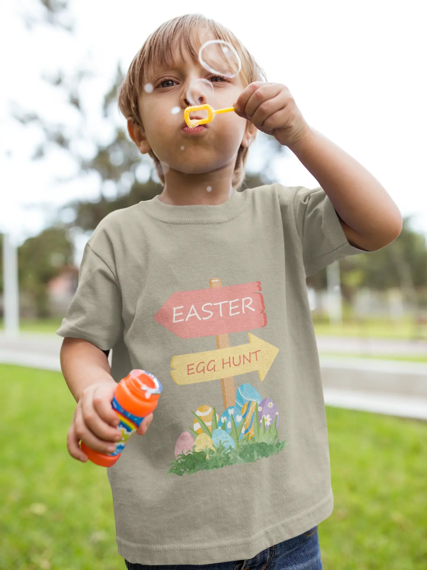 Easter Egg Hunt Toddler Tee Printify