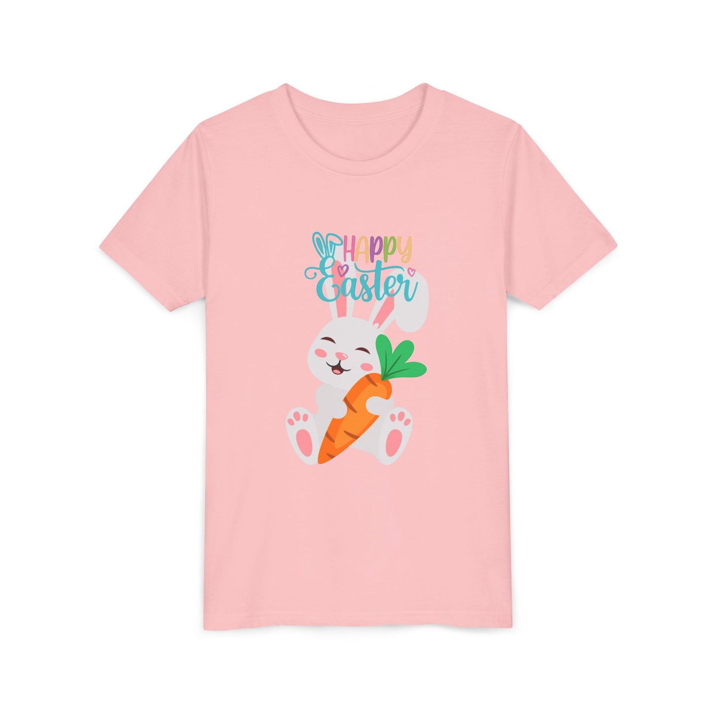 Kids' 'Happy Easter' Bunny T-Shirt – Cute Carrot Easter Tee for Children