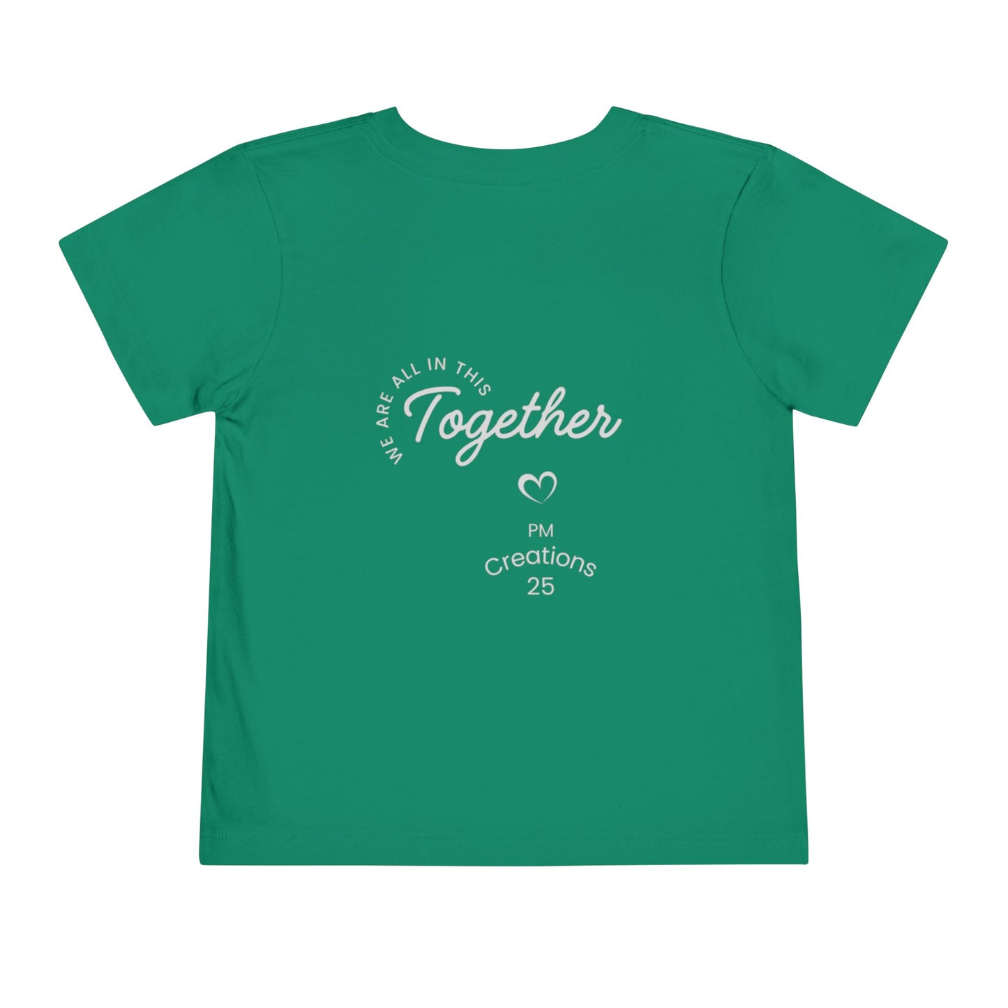 Toddler Tee — "We Choose to Create Together" Multicultural Kids Shirt