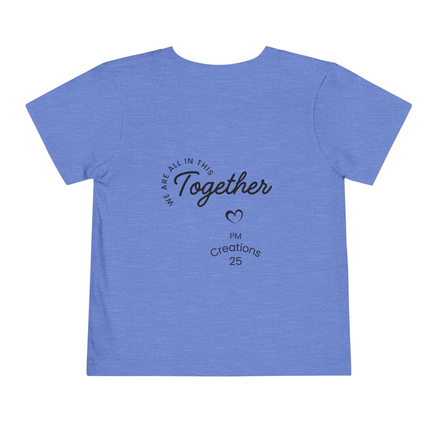Toddler Tee — "Let's Grow Together" Multicultural Kids Graphic Shirt