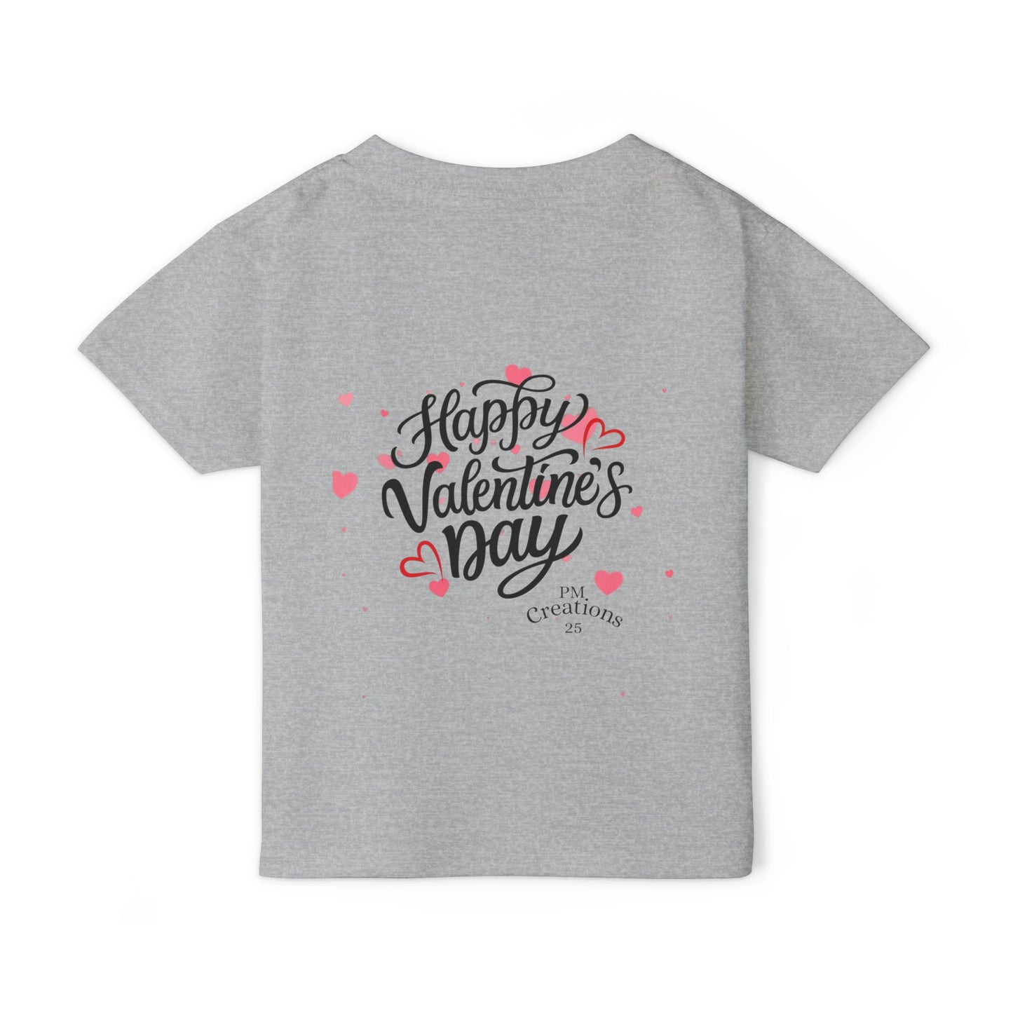 Toddler T‑Shirt — Cute Frog Holding Heart “Happy Valentine’s Day” Kids Tee
