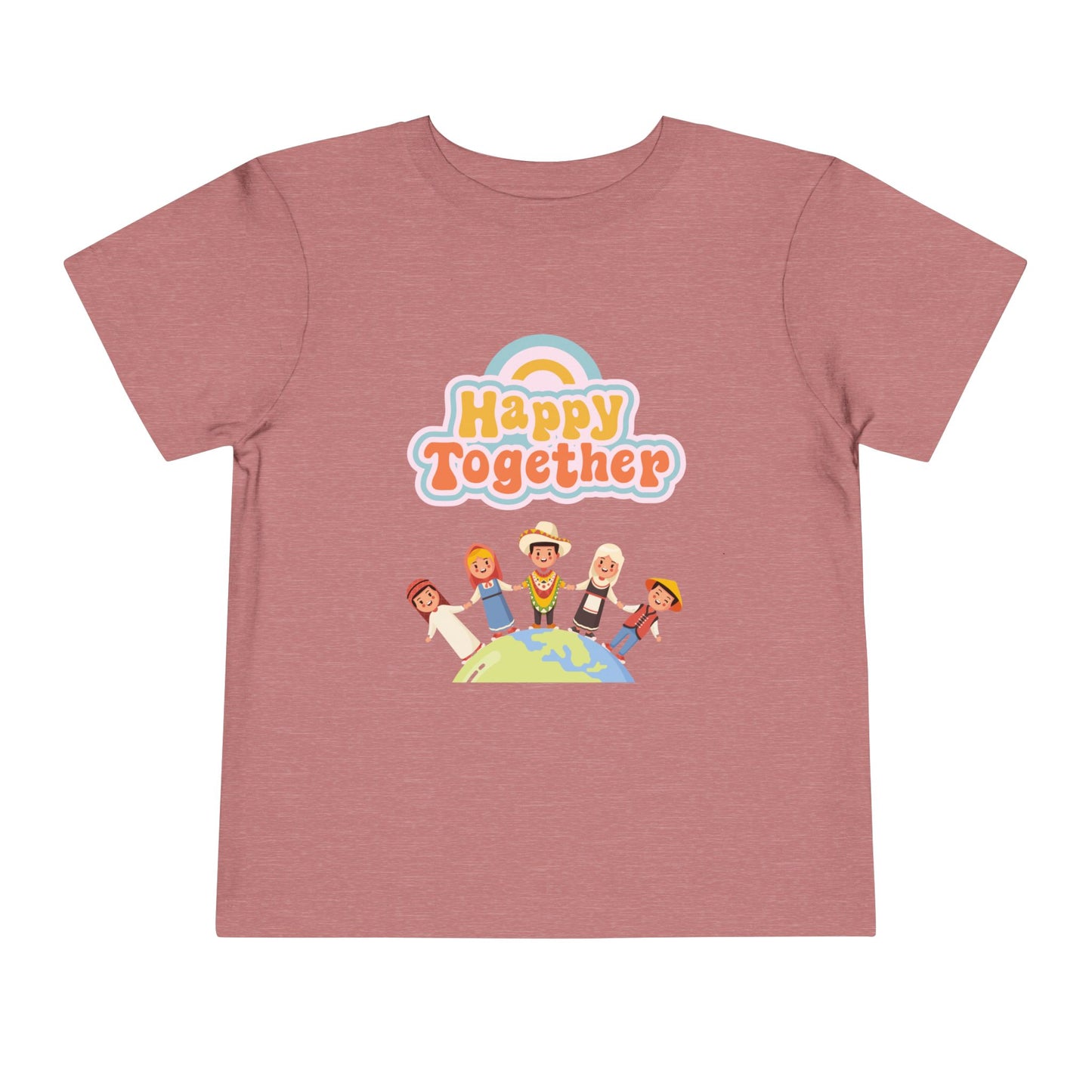 Toddler Tee - "Happy Together" Multicultural Kids Graphic Shirt