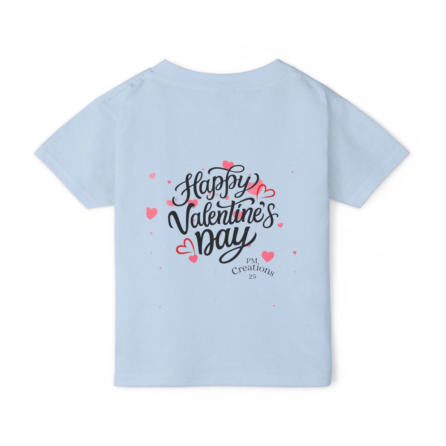 Toddler T‑Shirt — Cute Frog Holding Heart “Happy Valentine’s Day” Kids Tee