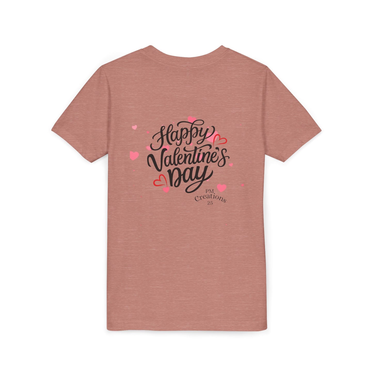 Valentine's Day Youth Tee – Cute Penguin with Hearts