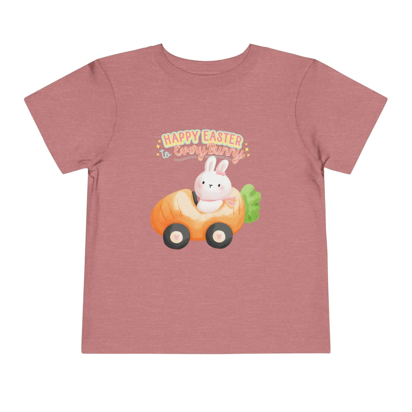 Toddler Tee — "Happy Easter Every Bunny" Bunny Car Easter Shirt Printify