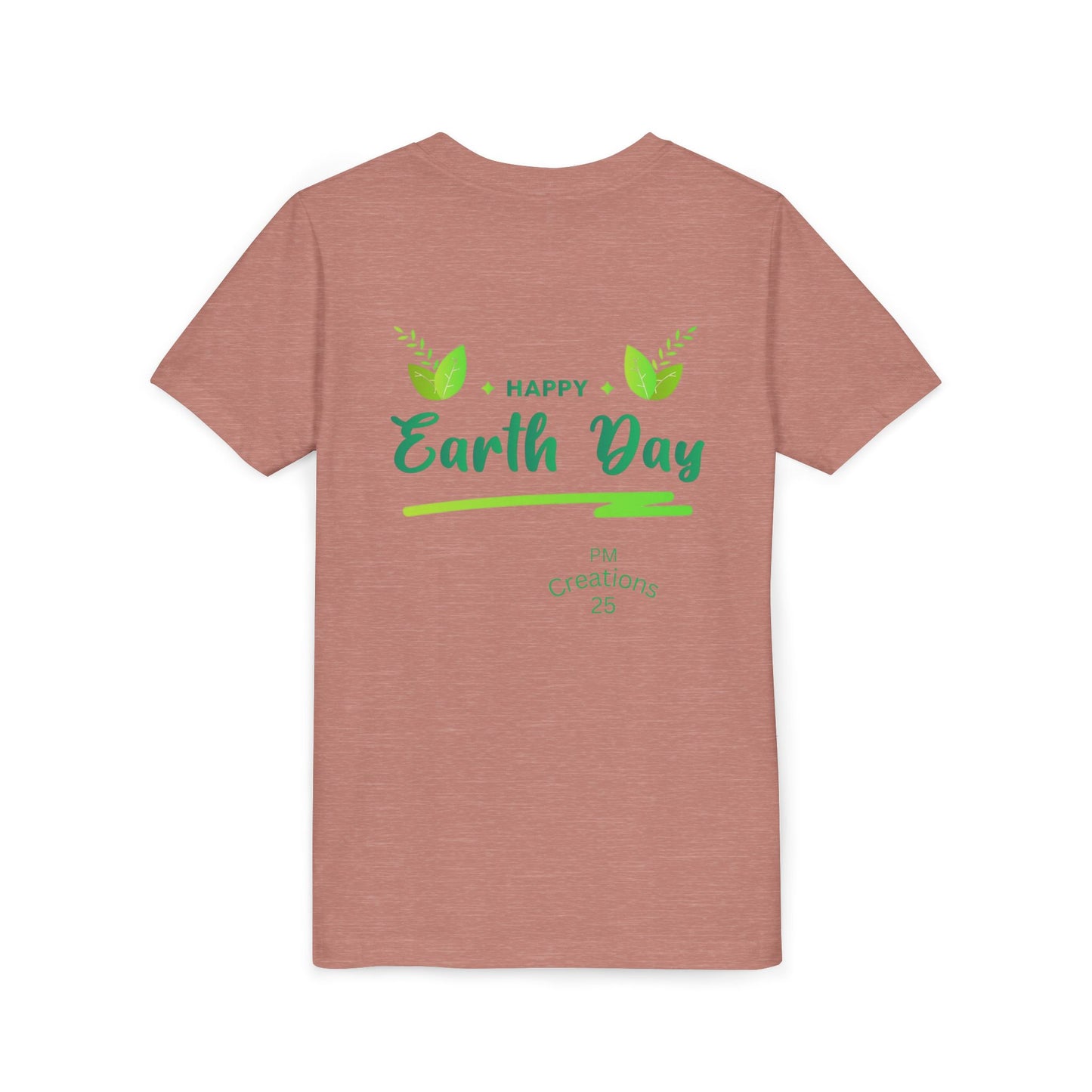 Earth Day Kids T-Shirt - Cute Smiling Heart Earth Design
