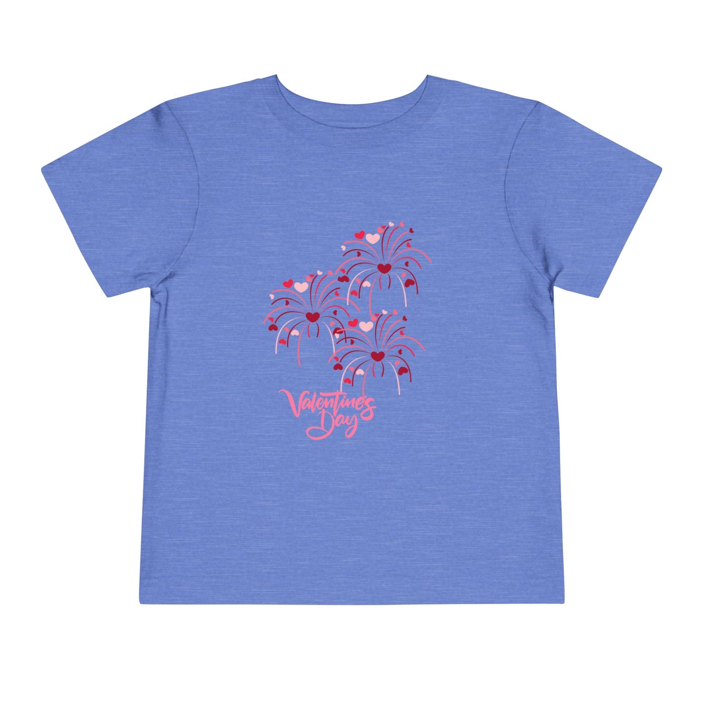 Valentine's Day Toddler Tee — 'Happy Valentine's Day' Heart Floral Baby Shirt