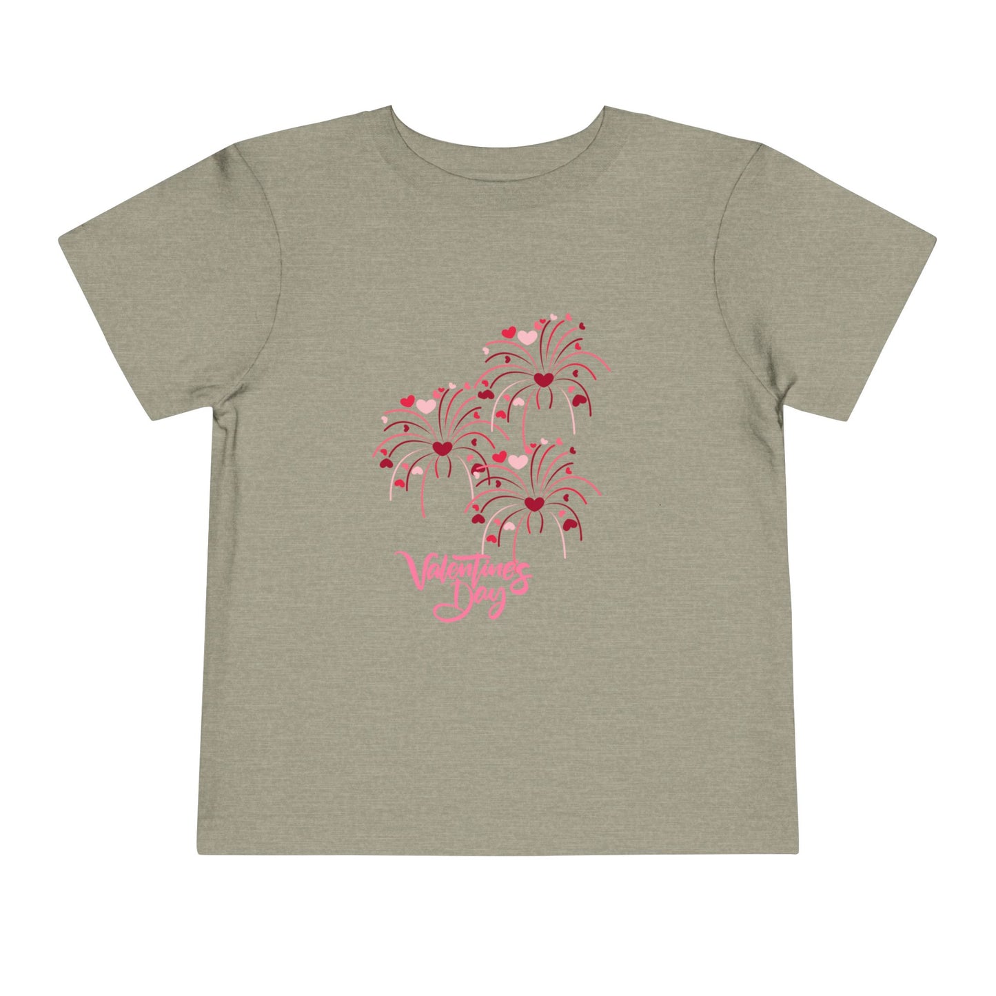 Valentine's Day Toddler Tee — 'Happy Valentine's Day' Heart Floral Baby Shirt