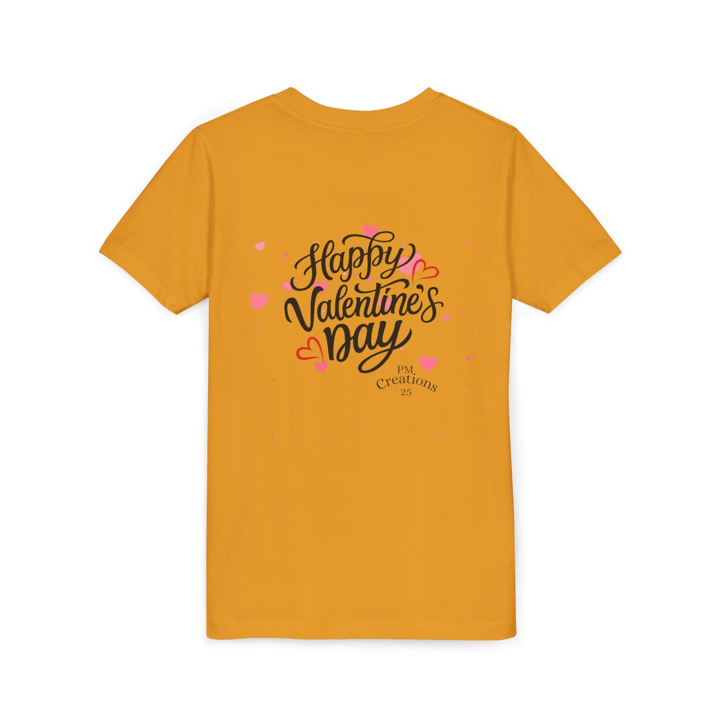 Valentine's Day Youth Tee – Cute Penguin with Hearts