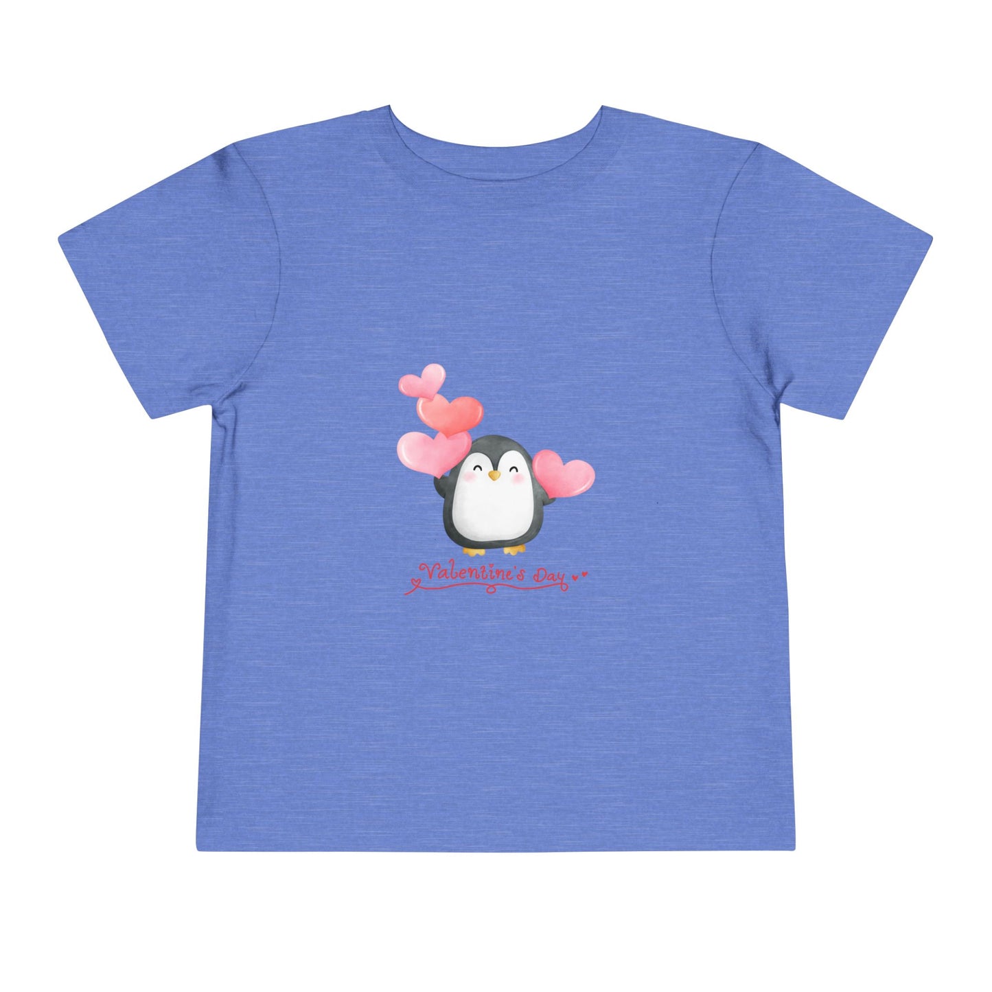 Toddler Tee — Cute Penguin "Happy Valentine’s Day" Valentine’s Shirt