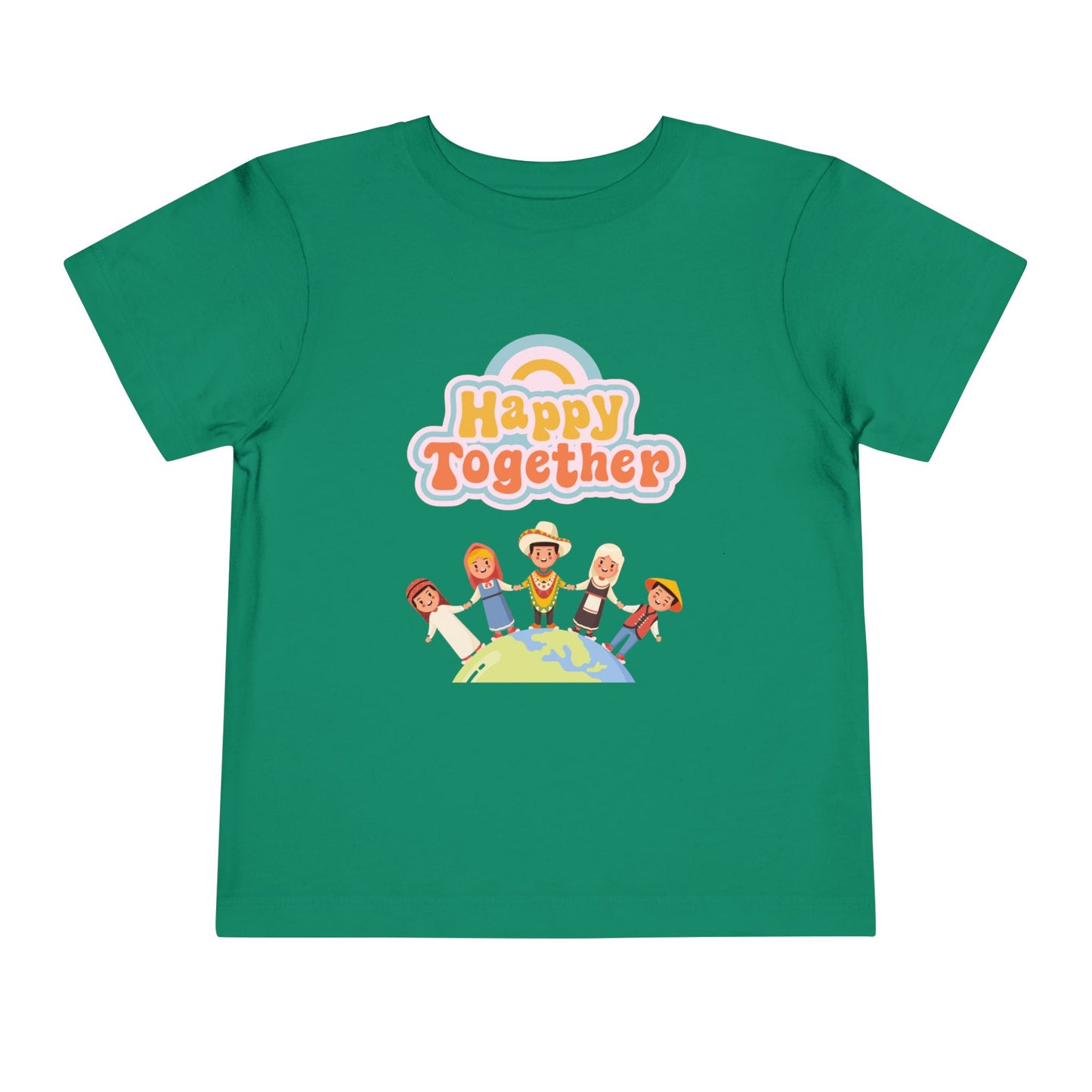 Toddler Tee - "Happy Together" Multicultural Kids Graphic Shirt