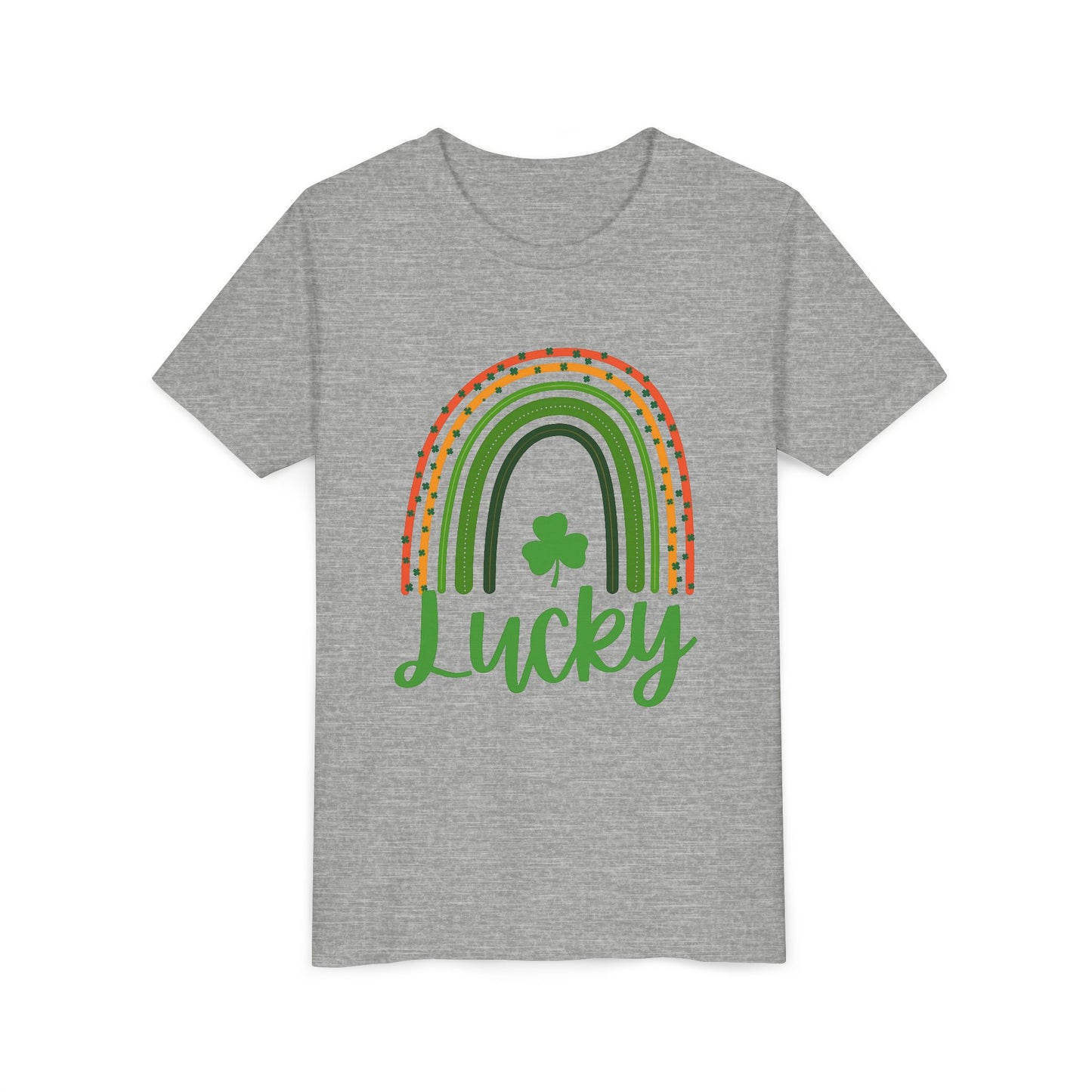 Lucky Rainbow Youth Tee — St. Patrick’s Day Shamrock Kids T-Shirt