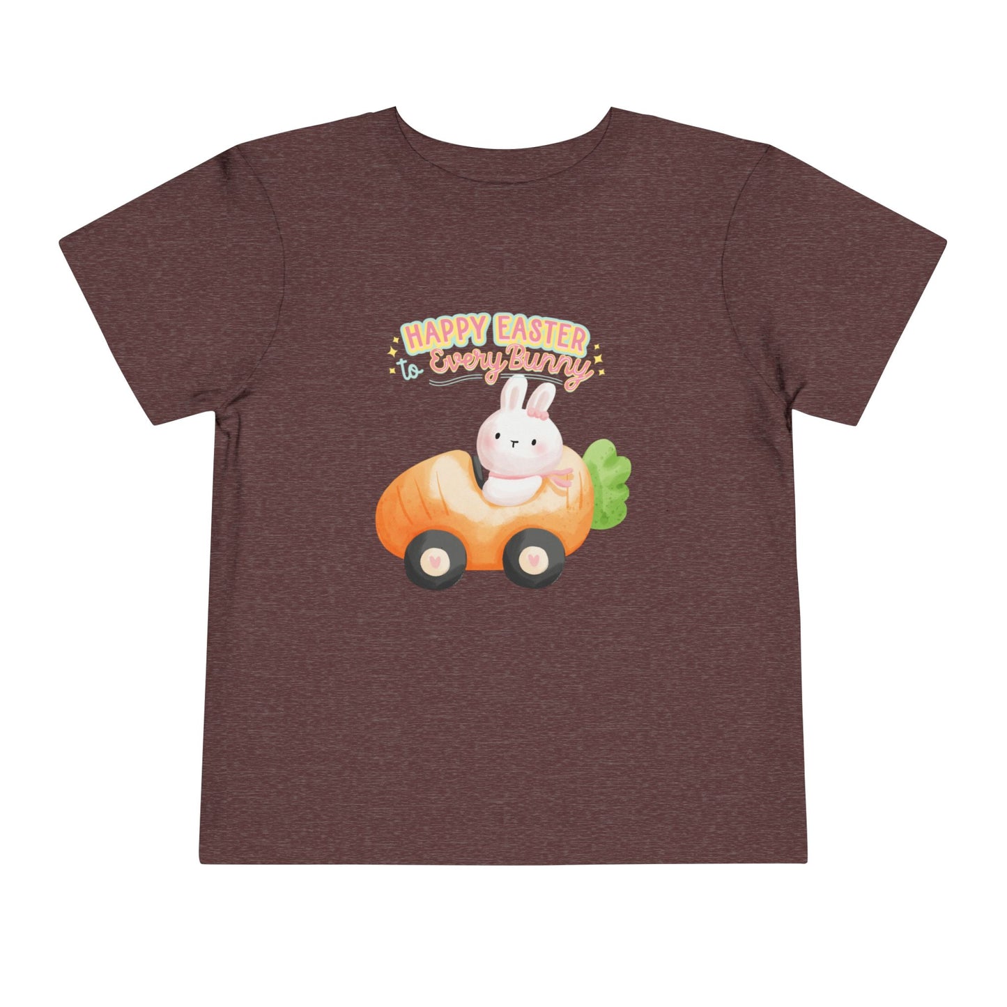 Toddler Tee — "Happy Easter Every Bunny" Bunny Car Easter Shirt
