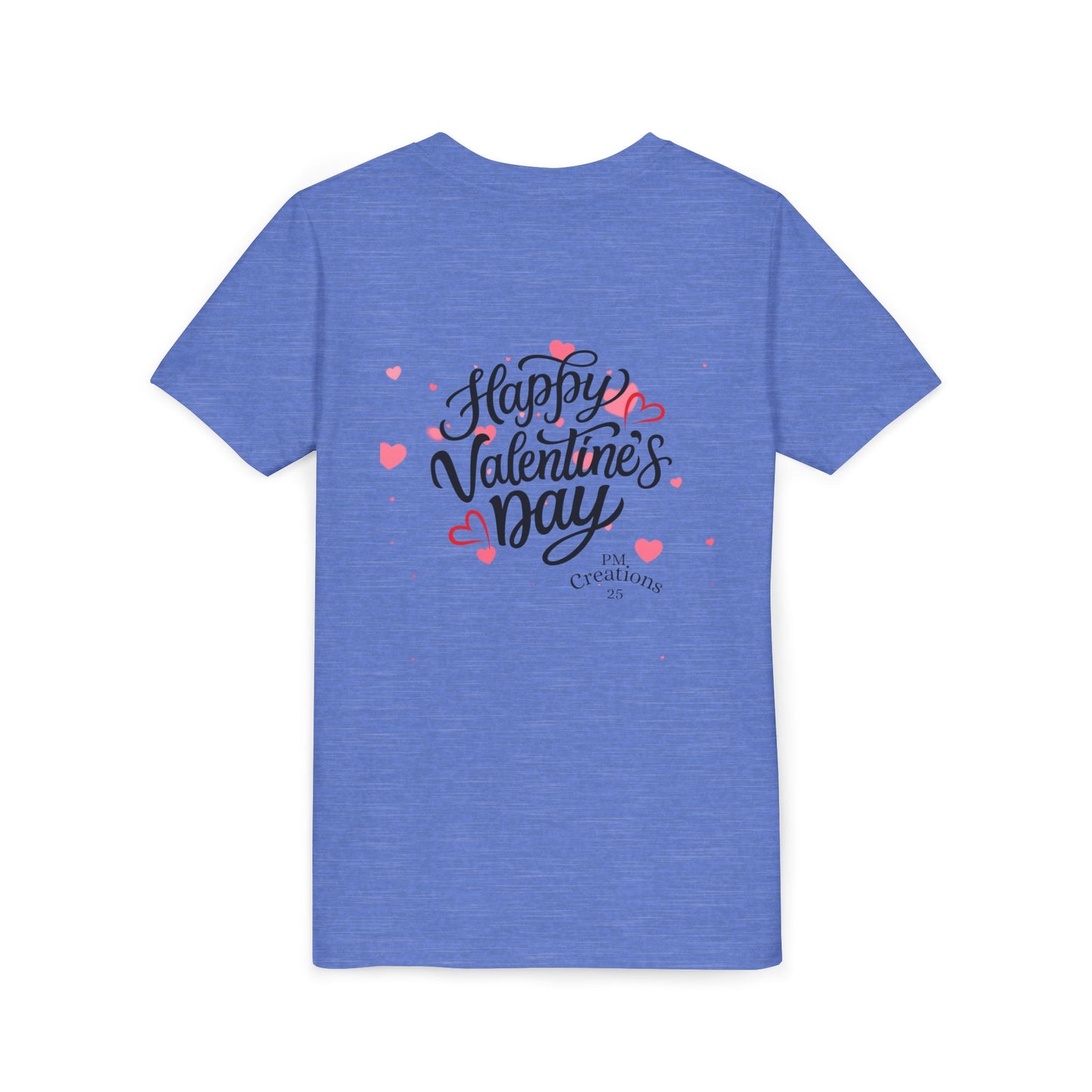 Valentine's Day Youth Tee – Cute Penguin with Hearts