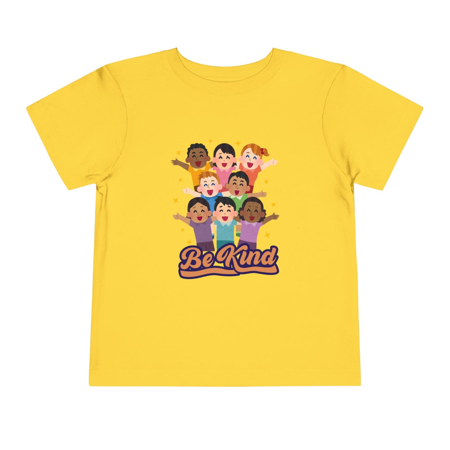 Be Kind Toddler Tee — Diverse Kids "Be Kind" Graphic Shirt