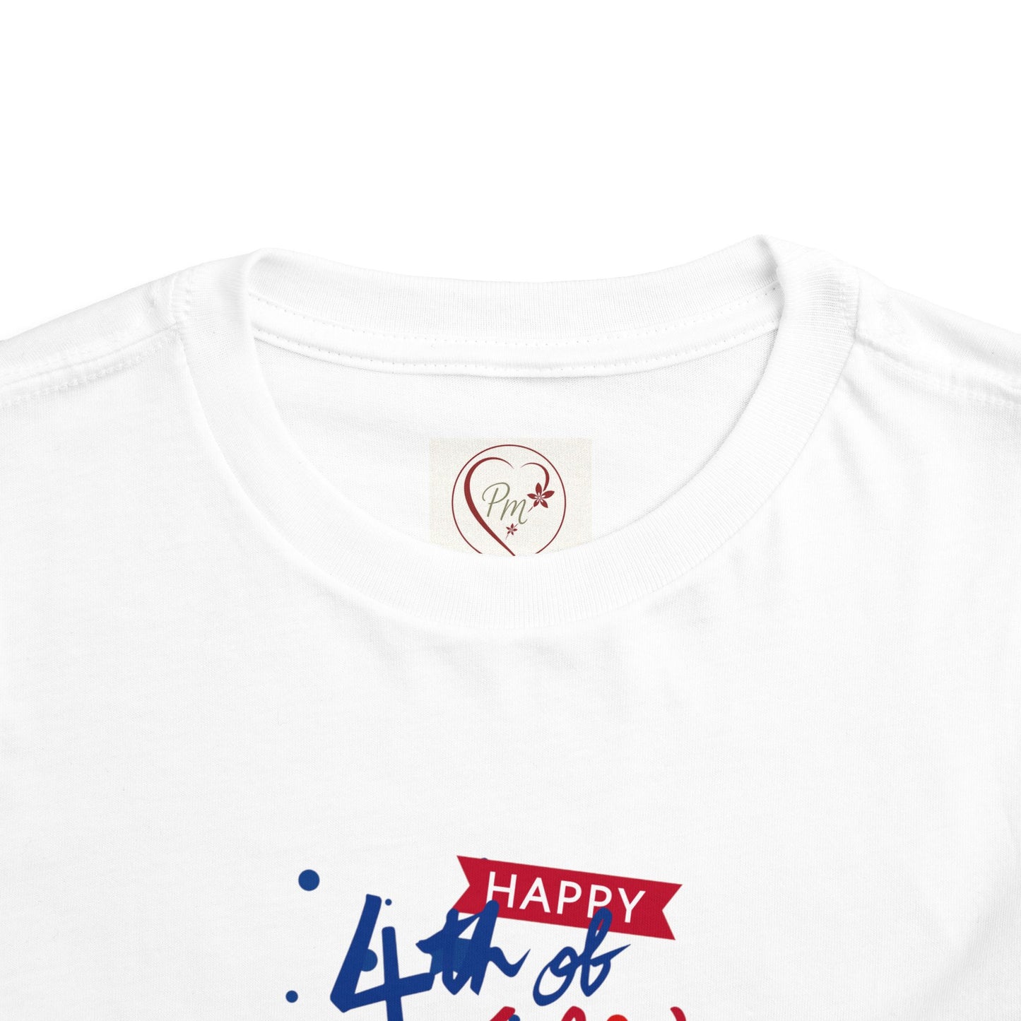 4th of July Toddler Tee — Patriotic Ducks Kids Short Sleeve Shirt