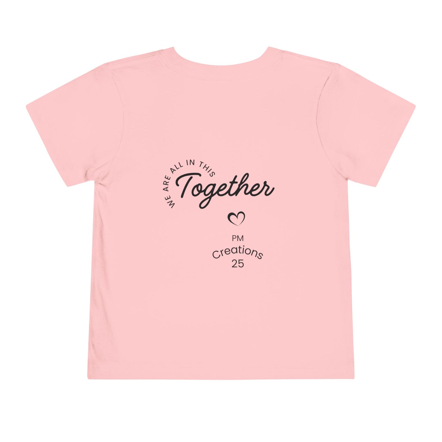 Toddler Tee — "Let's Grow Together" Multicultural Kids Graphic Shirt