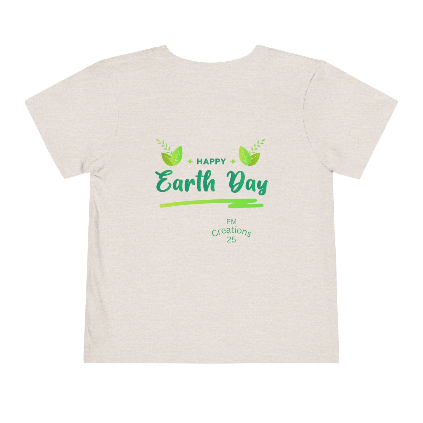 Toddler Tee – "Be the Change" Earth Day Kids Shirt
