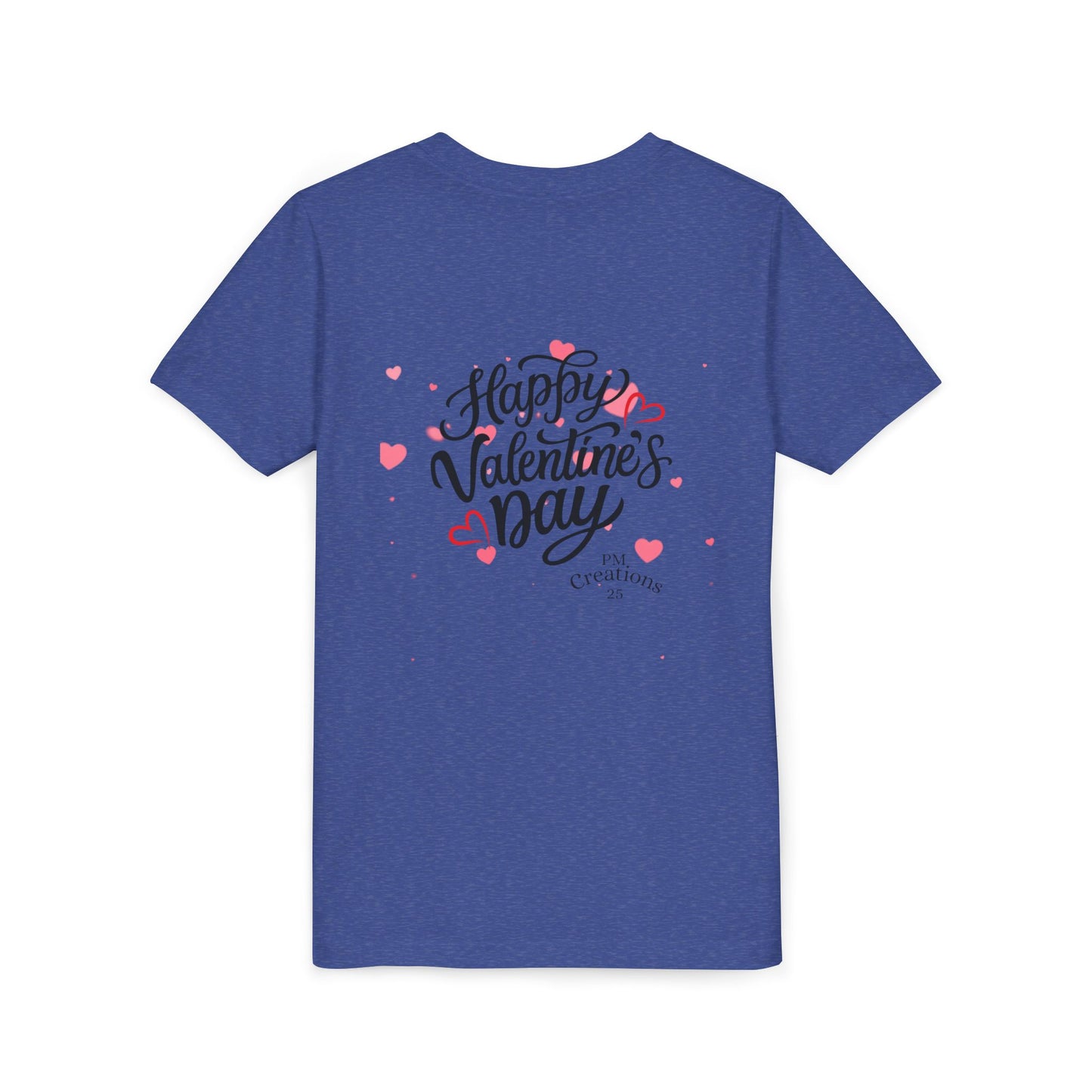 Valentine's Day Youth Tee – Cute Penguin with Hearts