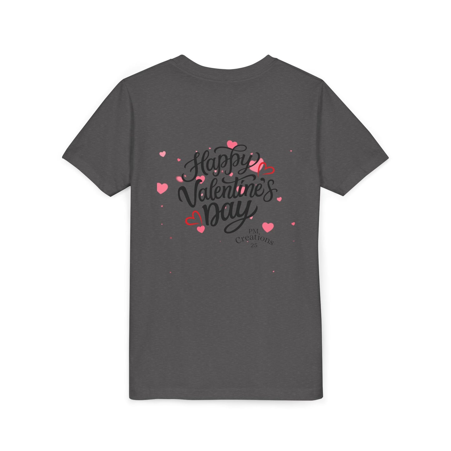 Valentine's Day Youth Tee – Cute Penguin with Hearts