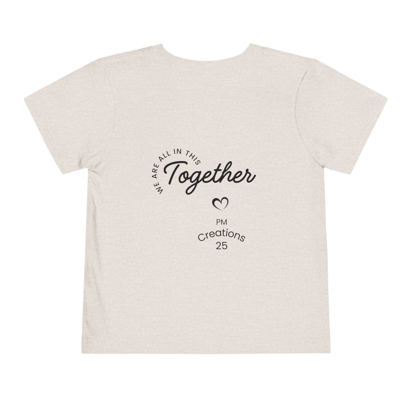 Toddler Tee — "Let's Grow Together" Multicultural Kids Graphic Shirt