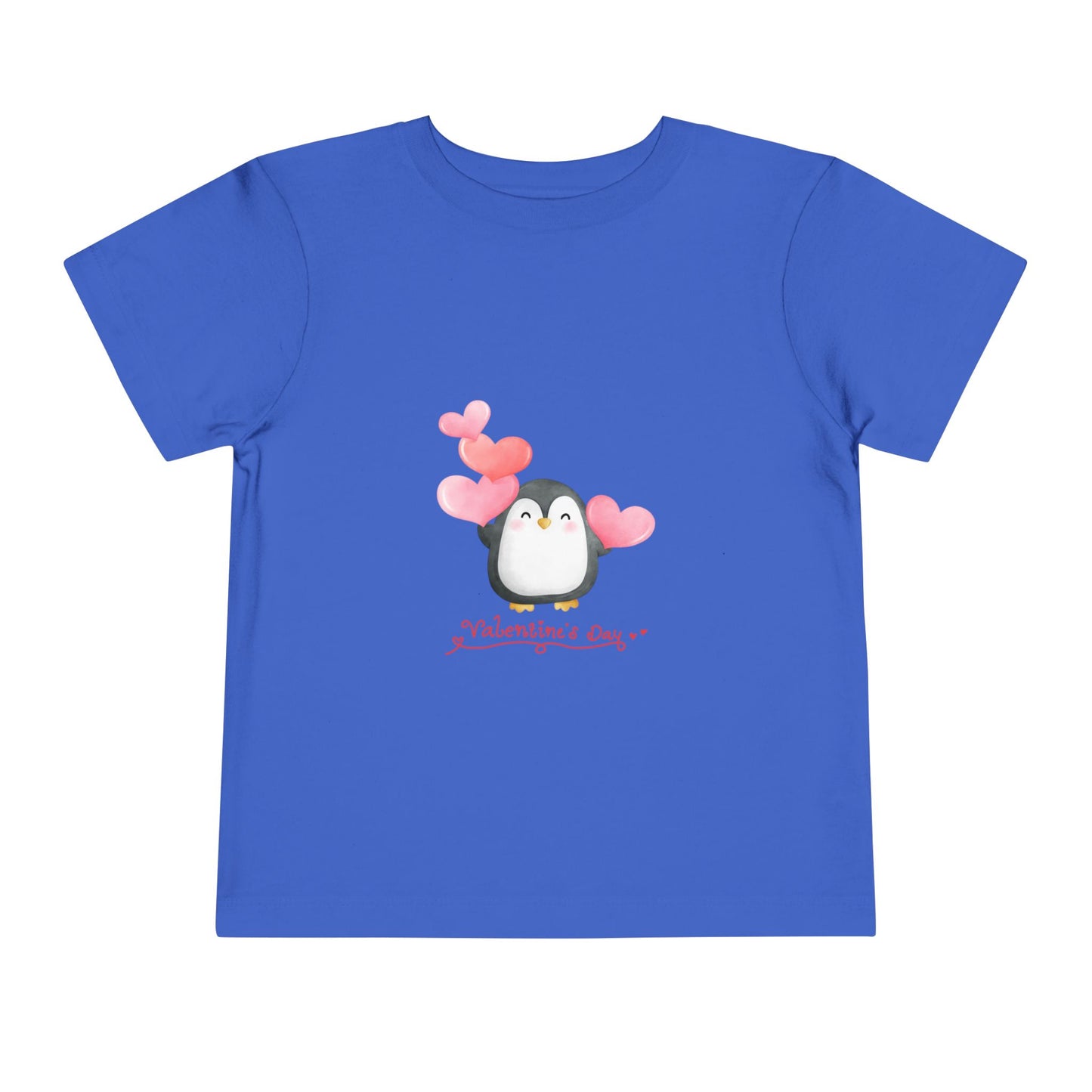 Toddler Tee — Cute Penguin "Happy Valentine’s Day" Valentine’s Shirt