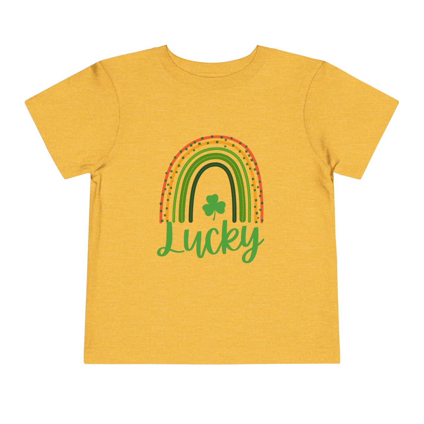 Toddler Tee — 'Lucky' Shamrock Rainbow St. Patrick’s Day Shirt