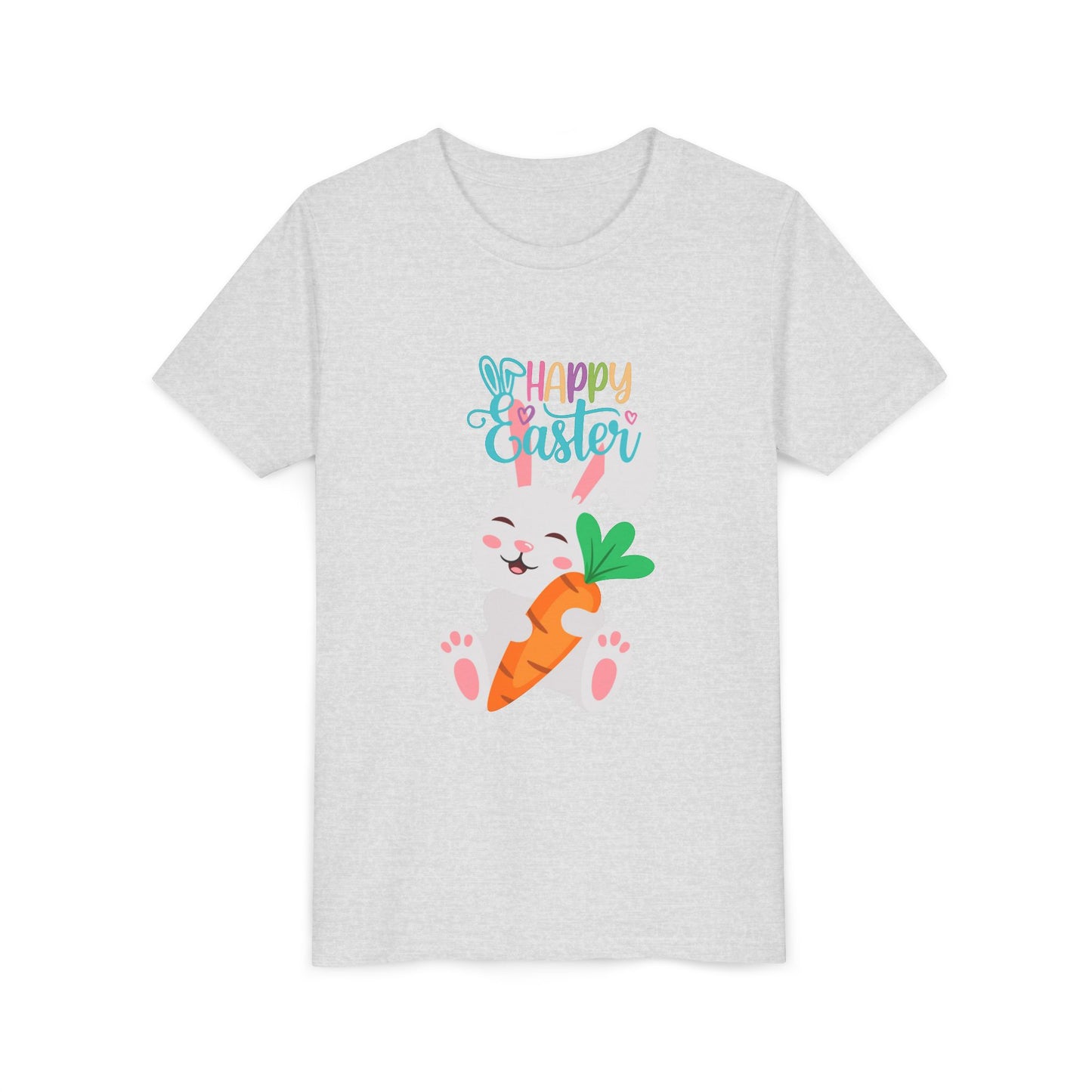 Kids' 'Happy Easter' Bunny T-Shirt – Cute Carrot Easter Tee for Children