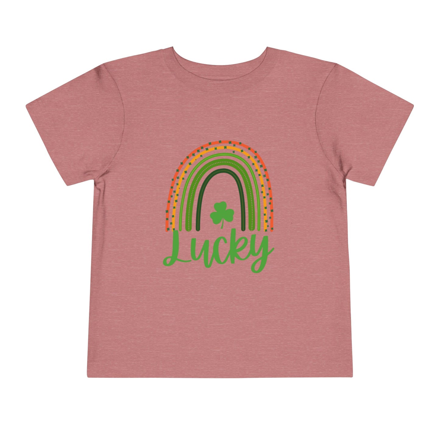 Toddler Tee — 'Lucky' Shamrock Rainbow St. Patrick’s Day Shirt
