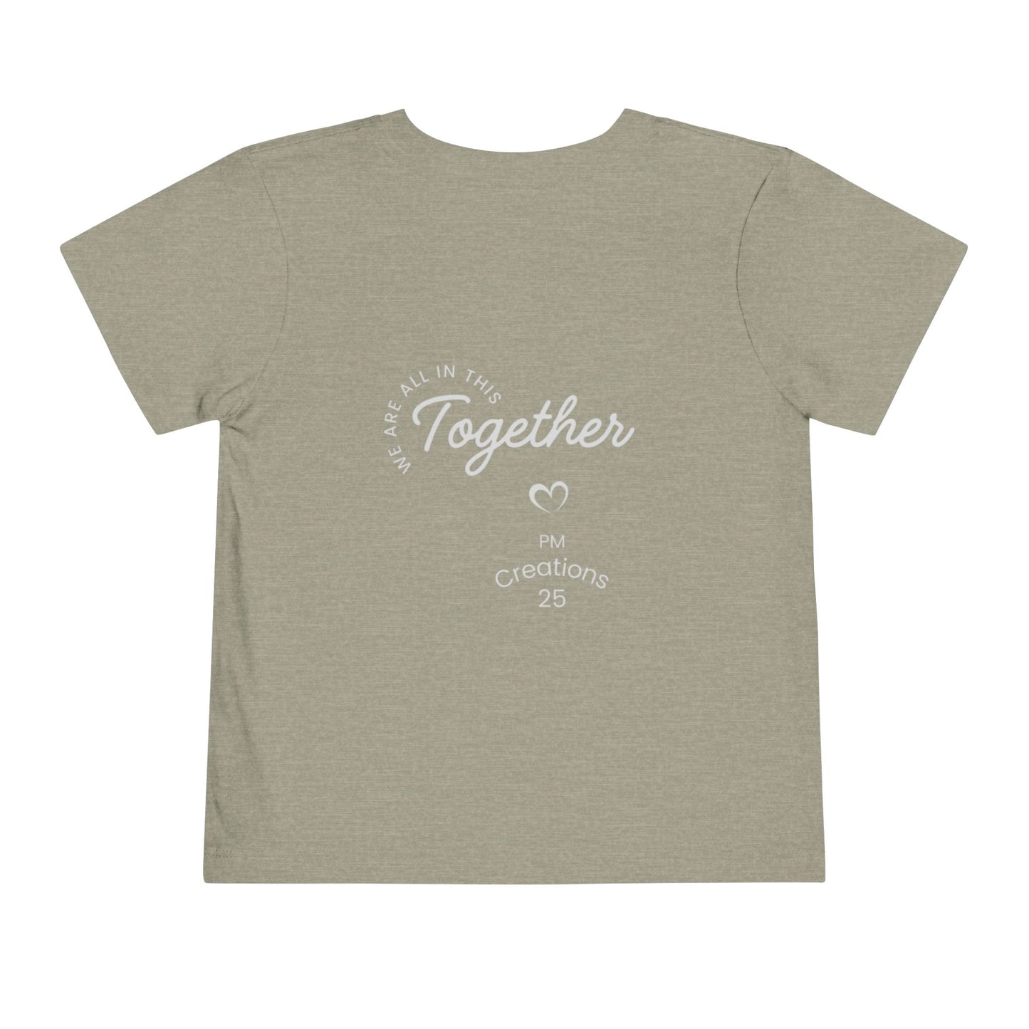 Toddler Tee — "We Choose to Create Together" Multicultural Kids Shirt