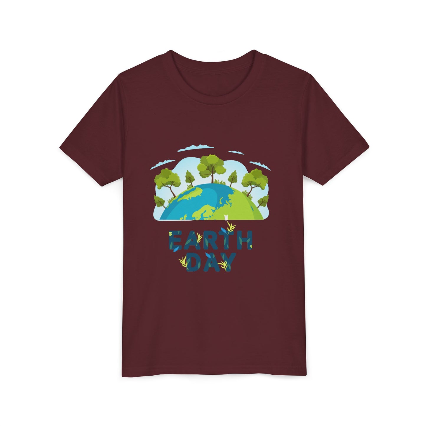 Earth Day Kid T-Shirt – Happy Earth Day Youth Tee with Tree Globe Design