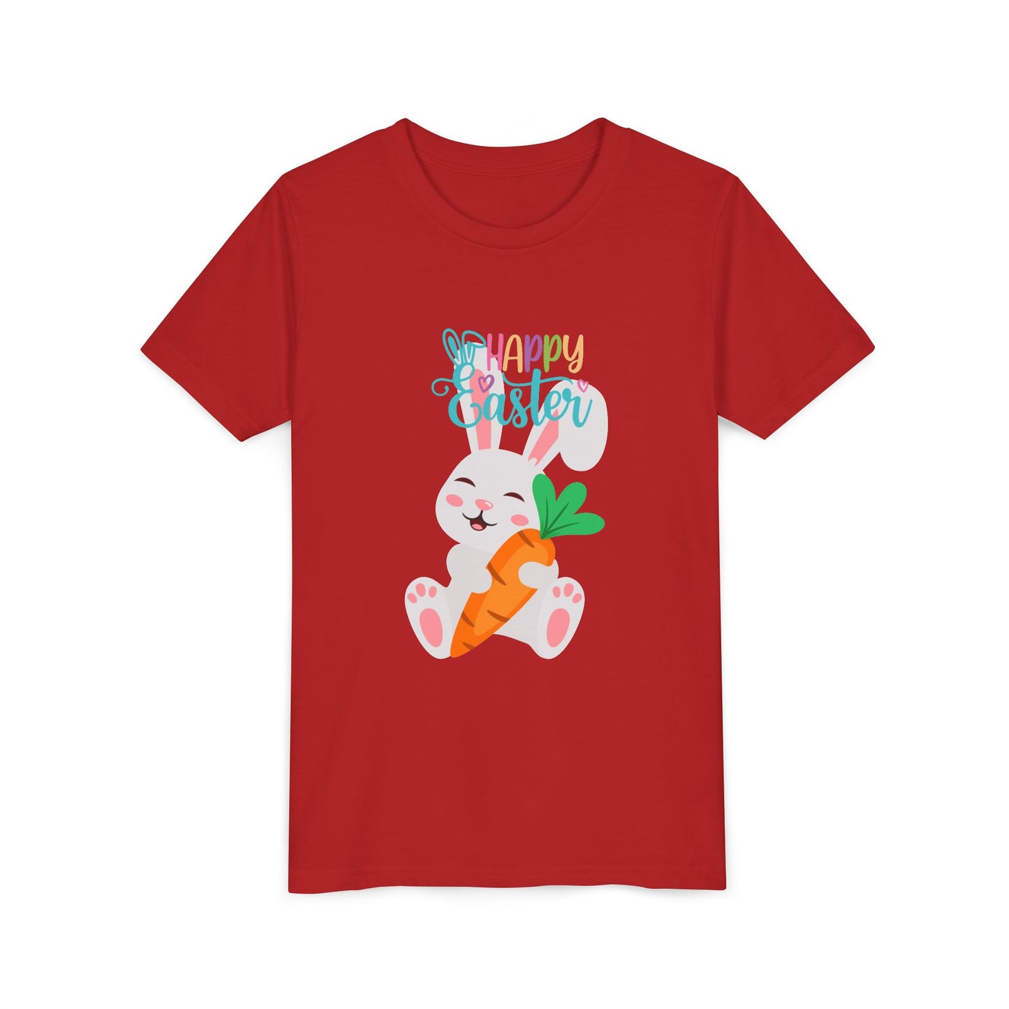 Kids' 'Happy Easter' Bunny T-Shirt – Cute Carrot Easter Tee for Children