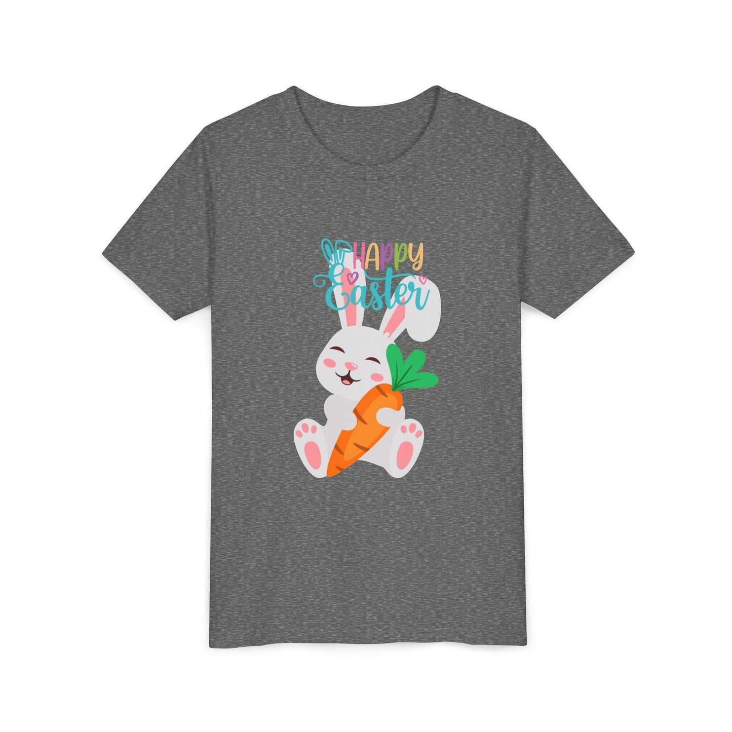 Kids' 'Happy Easter' Bunny T-Shirt – Cute Carrot Easter Tee for Children