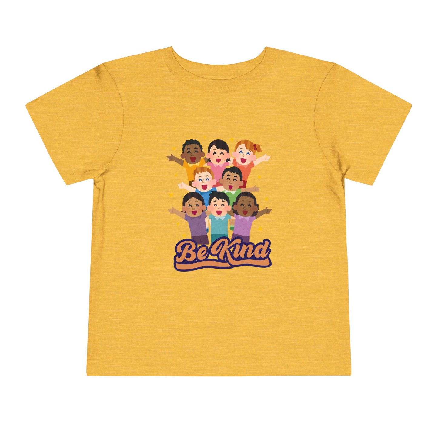 Be Kind Toddler Tee — Diverse Kids "Be Kind" Graphic Shirt