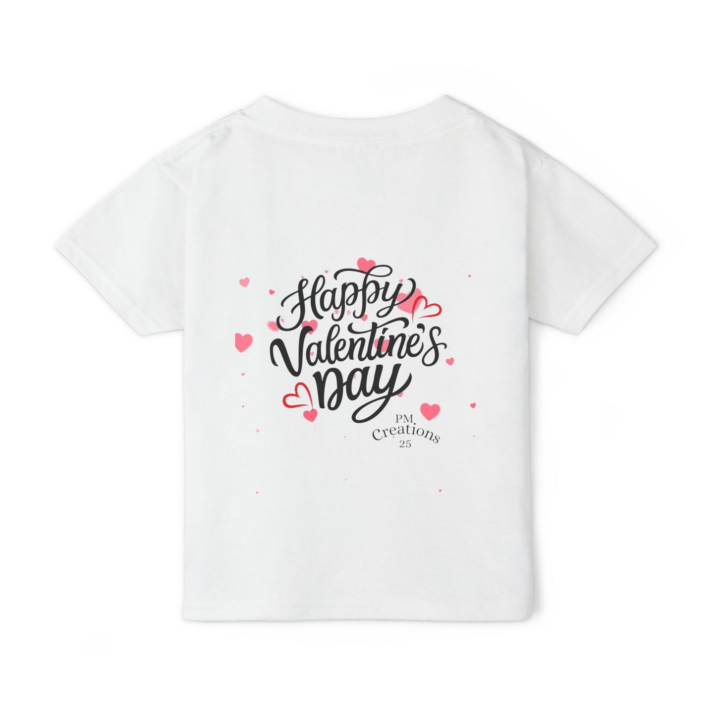 Toddler T‑Shirt — Cute Frog Holding Heart “Happy Valentine’s Day” Kids Tee