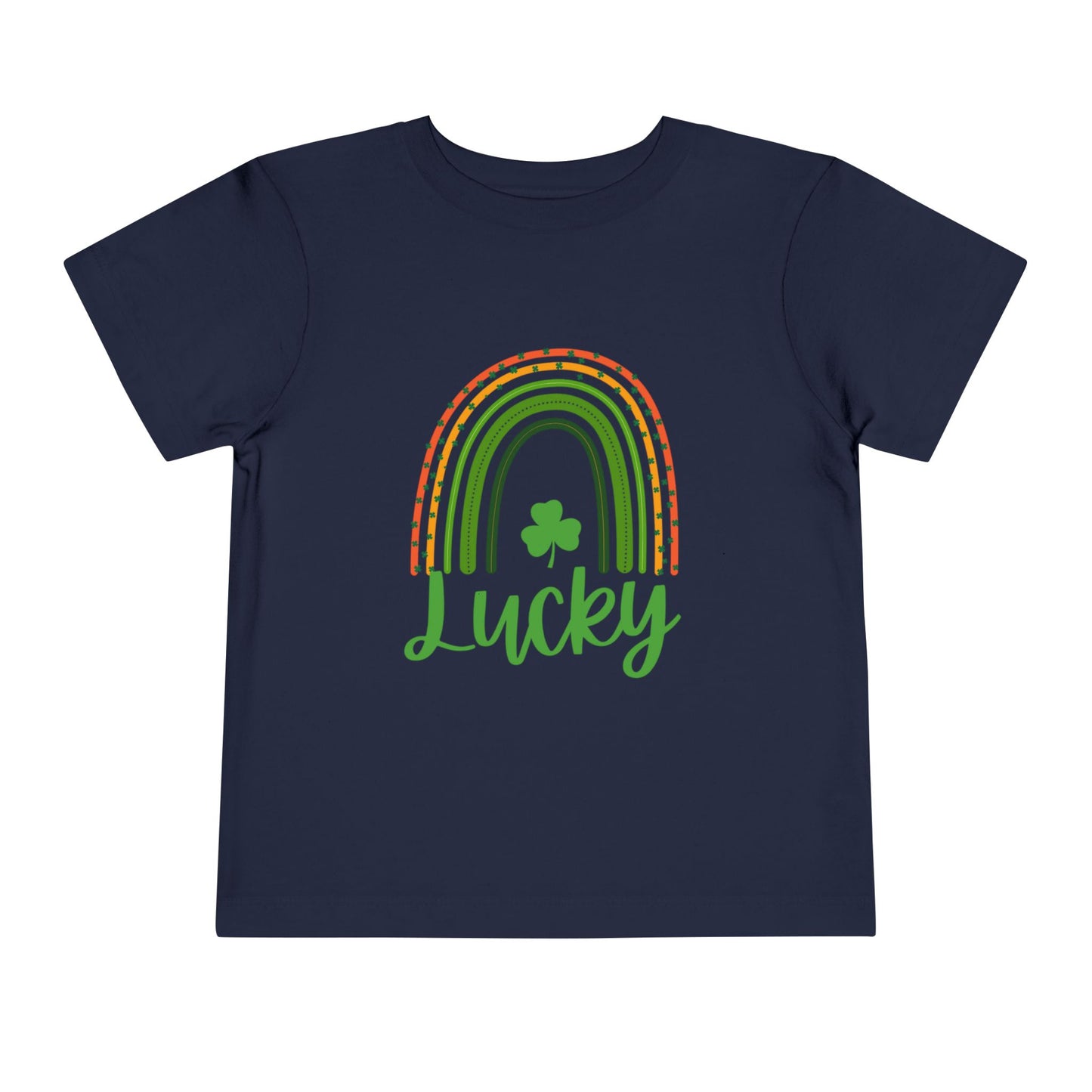 Toddler Tee — 'Lucky' Shamrock Rainbow St. Patrick’s Day Shirt