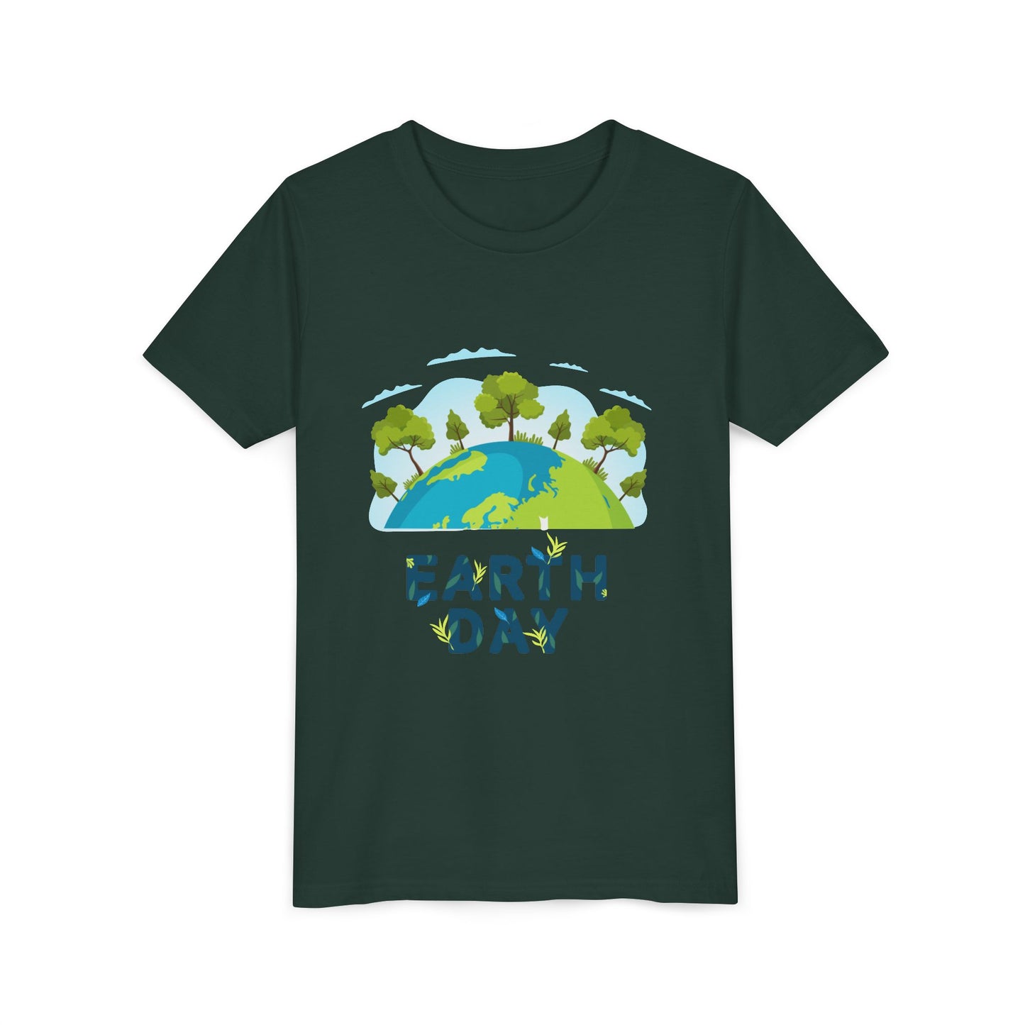 Earth Day Kid T-Shirt – Happy Earth Day Youth Tee with Tree Globe Design