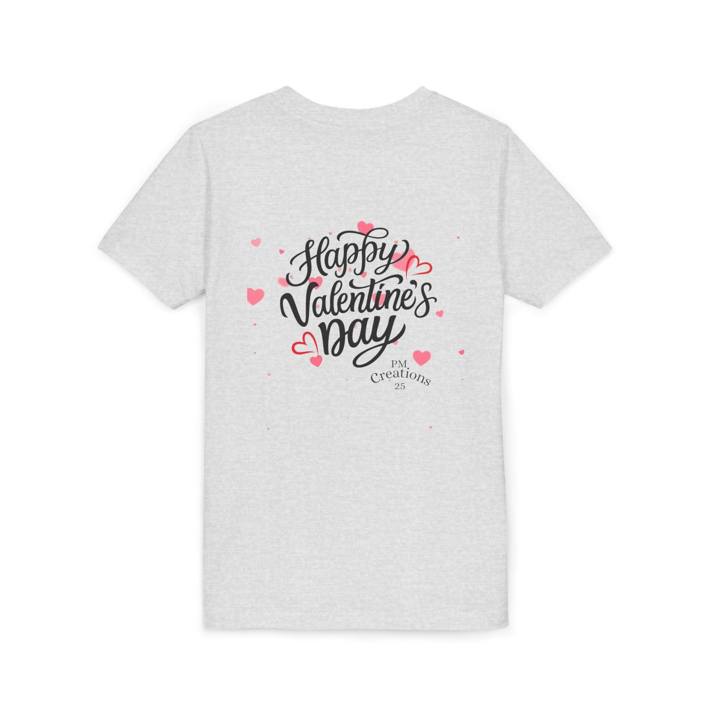 Valentine's Day Youth Tee – Cute Penguin with Hearts