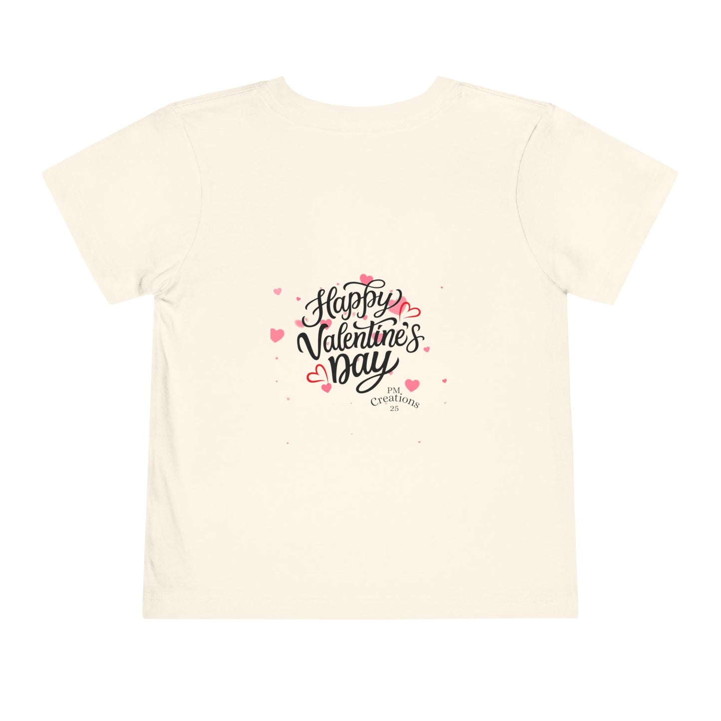Valentine's Day Toddler Tee — 'Happy Valentine's Day' Heart Floral Baby Shirt