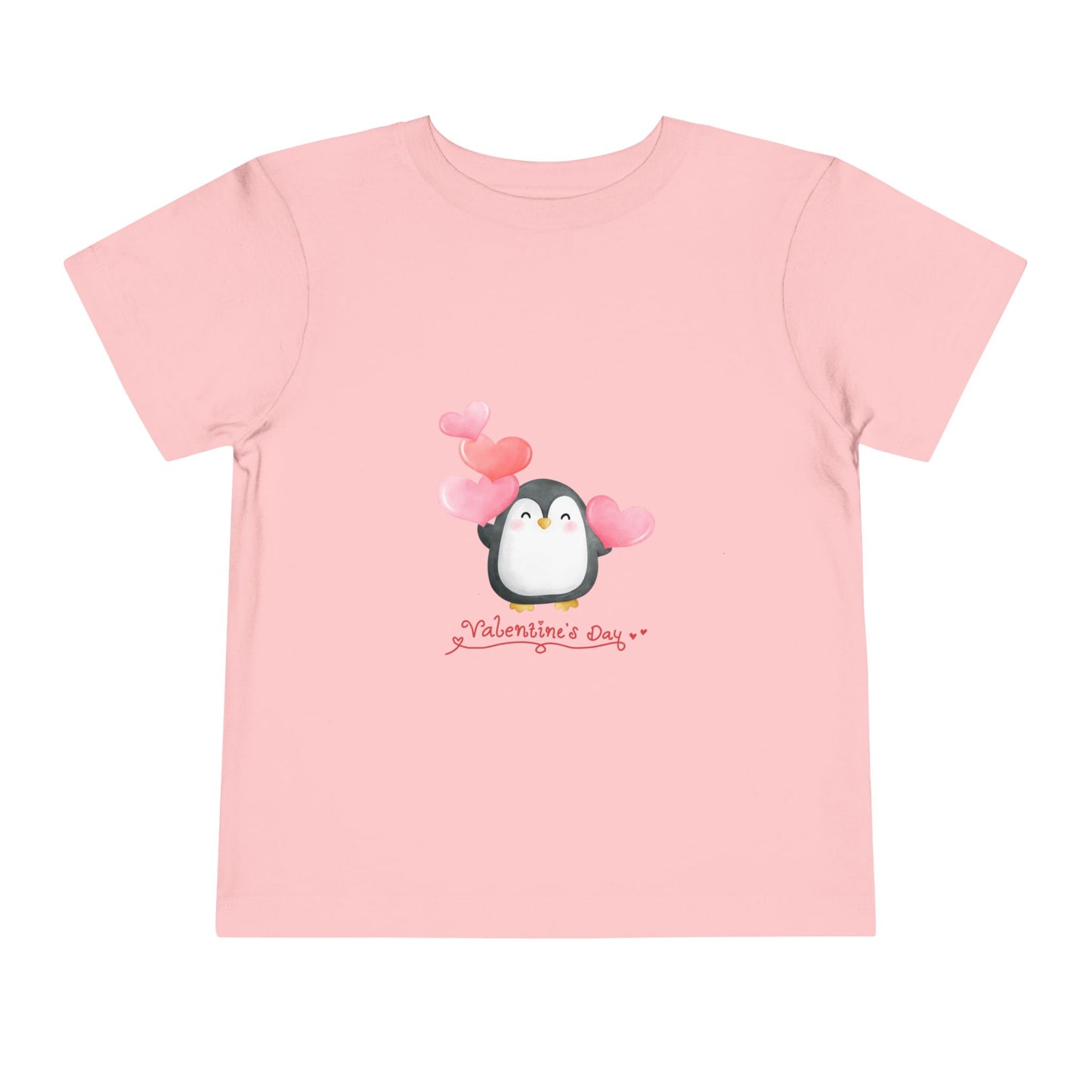 Toddler Tee — Cute Penguin "Happy Valentine’s Day" Valentine’s Shirt