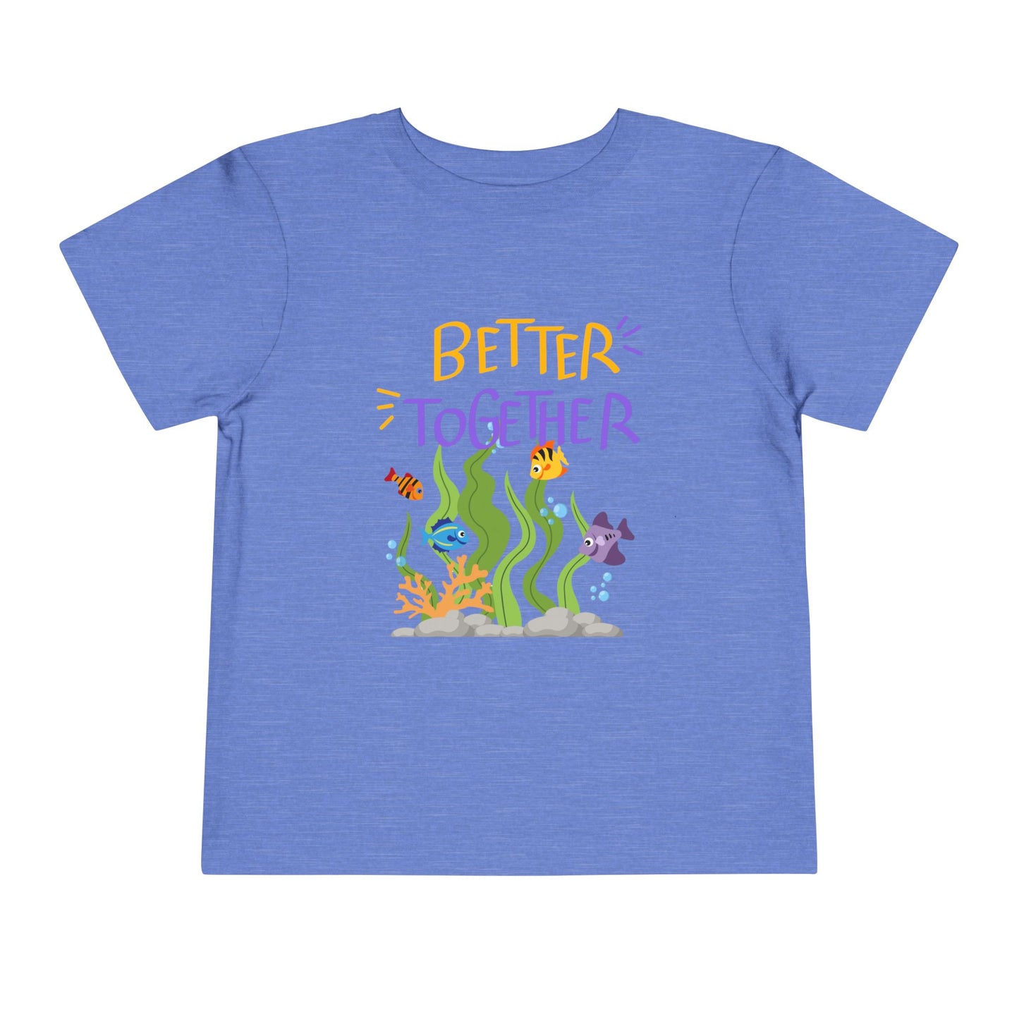 Toddler Tee — "Better Together" Underwater Sea Life Shirt