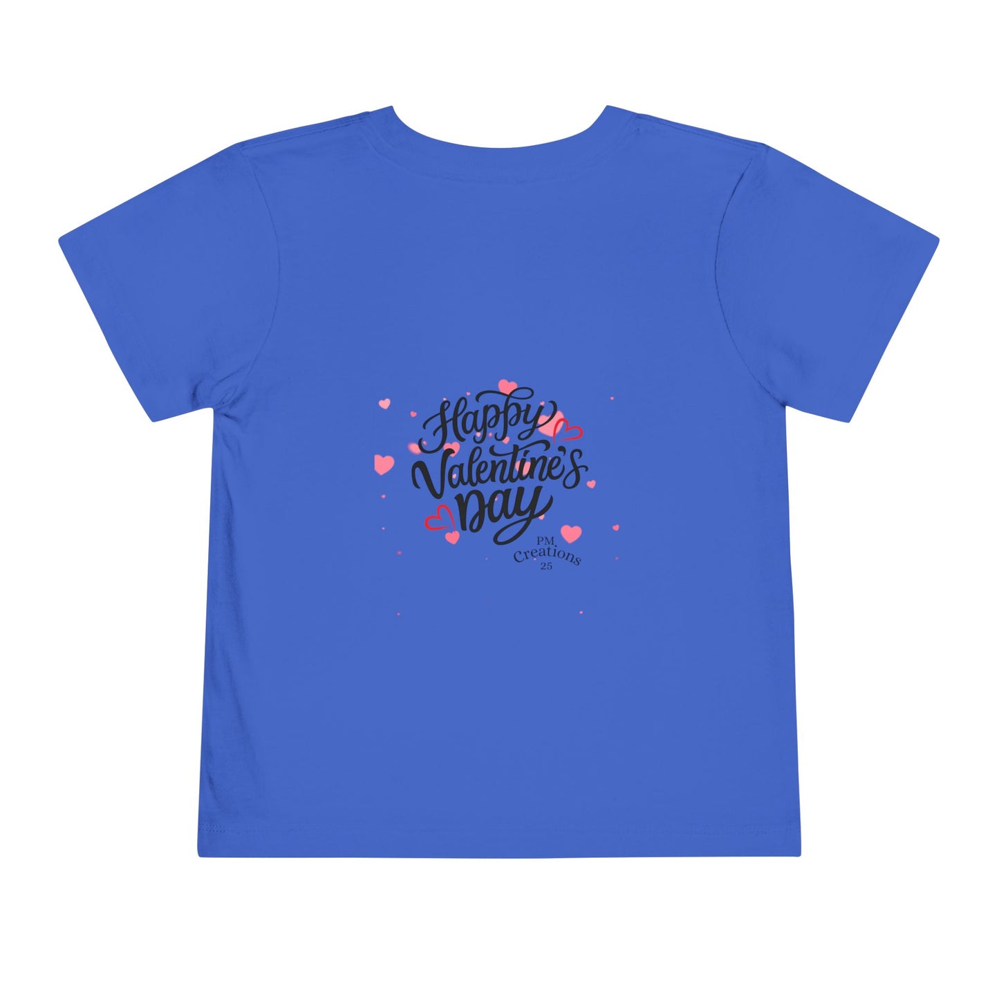 Valentine's Day Toddler Tee — 'Happy Valentine's Day' Heart Floral Baby Shirt