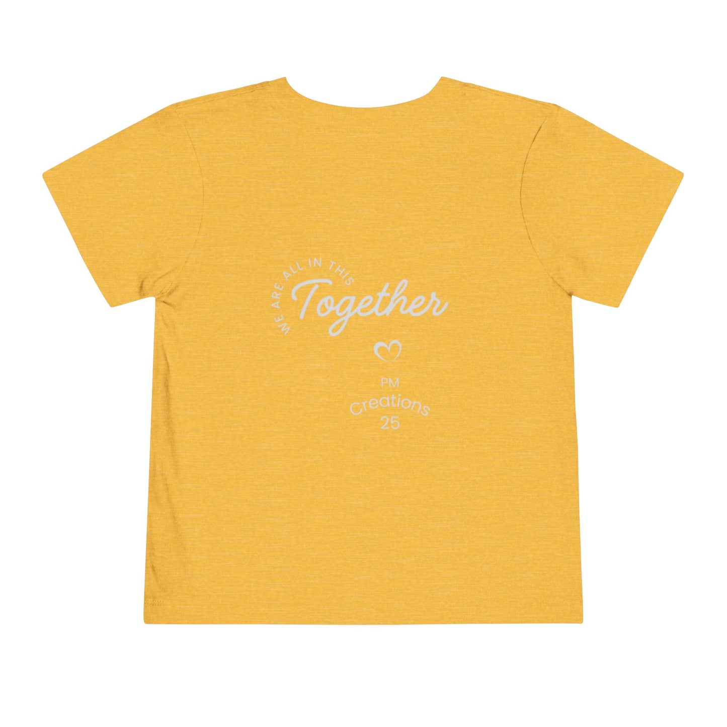 Toddler Tee — "We Choose to Create Together" Multicultural Kids Shirt