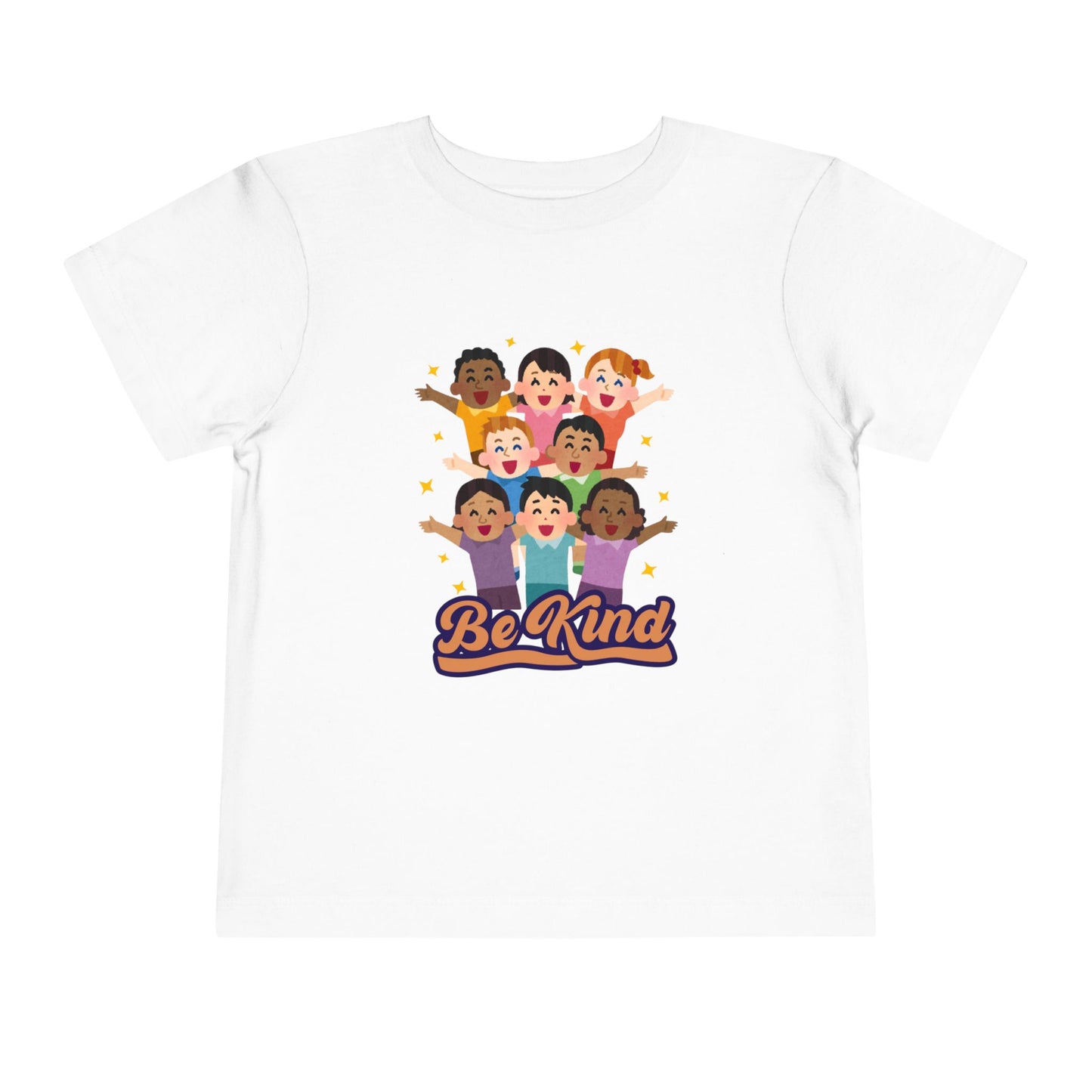 Be Kind Toddler Tee — Diverse Kids "Be Kind" Graphic Shirt