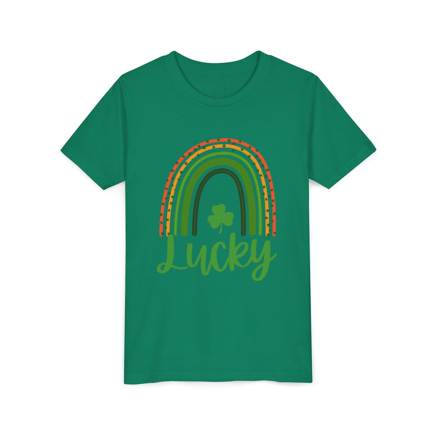 Lucky Rainbow Youth Tee — St. Patrick’s Day Shamrock Kids T-Shirt