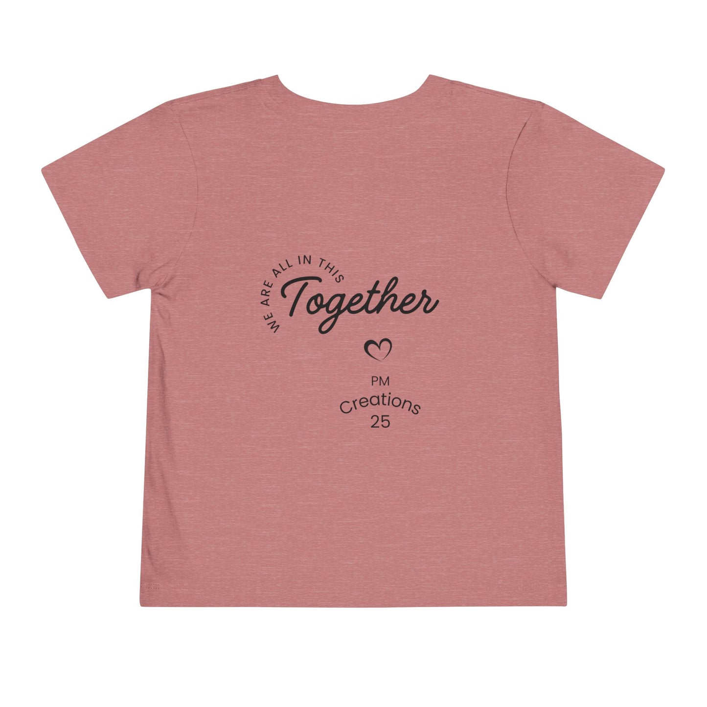 Toddler Tee — "Let's Grow Together" Multicultural Kids Graphic Shirt