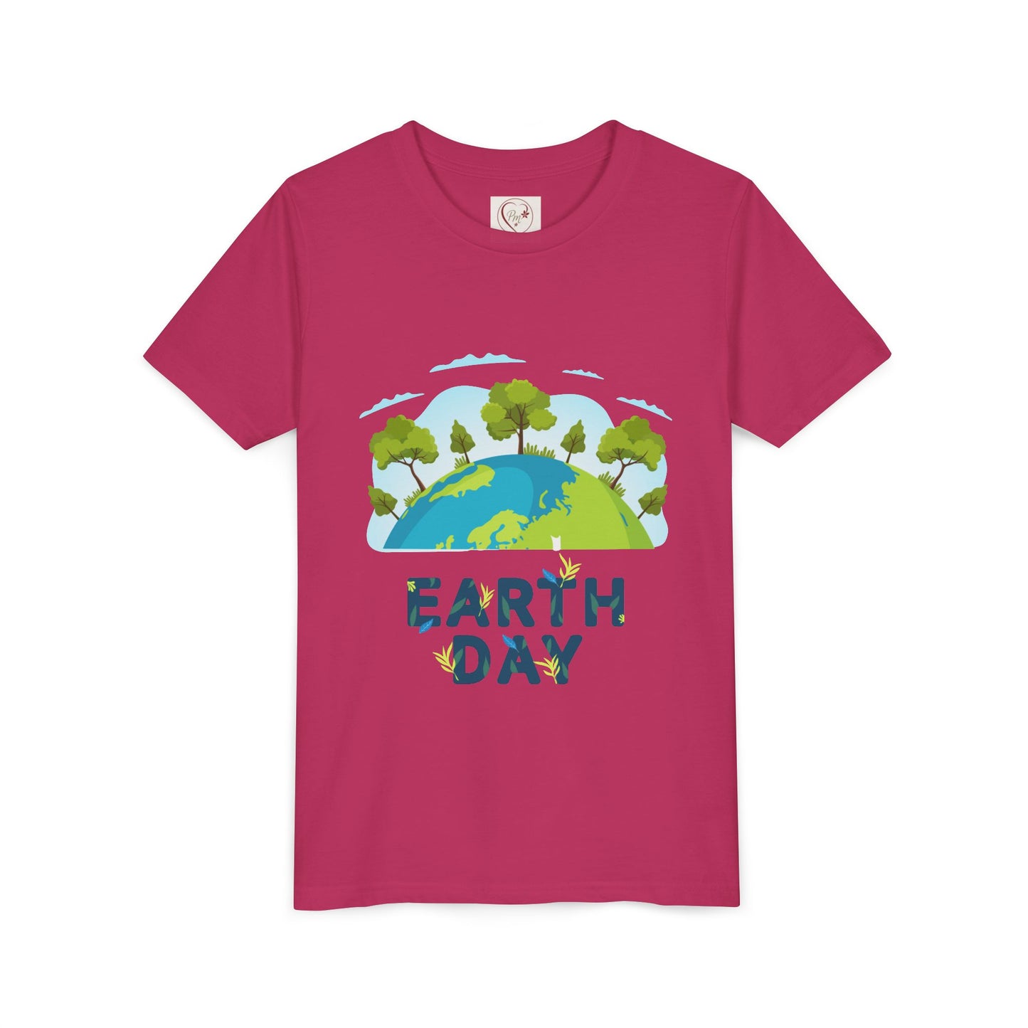 Soft cotton youth tee with tree globe design and Happy Earth Day message. Perfect for eco-conscious kids and school Earth Day events. Sizes S-XL.
Berry